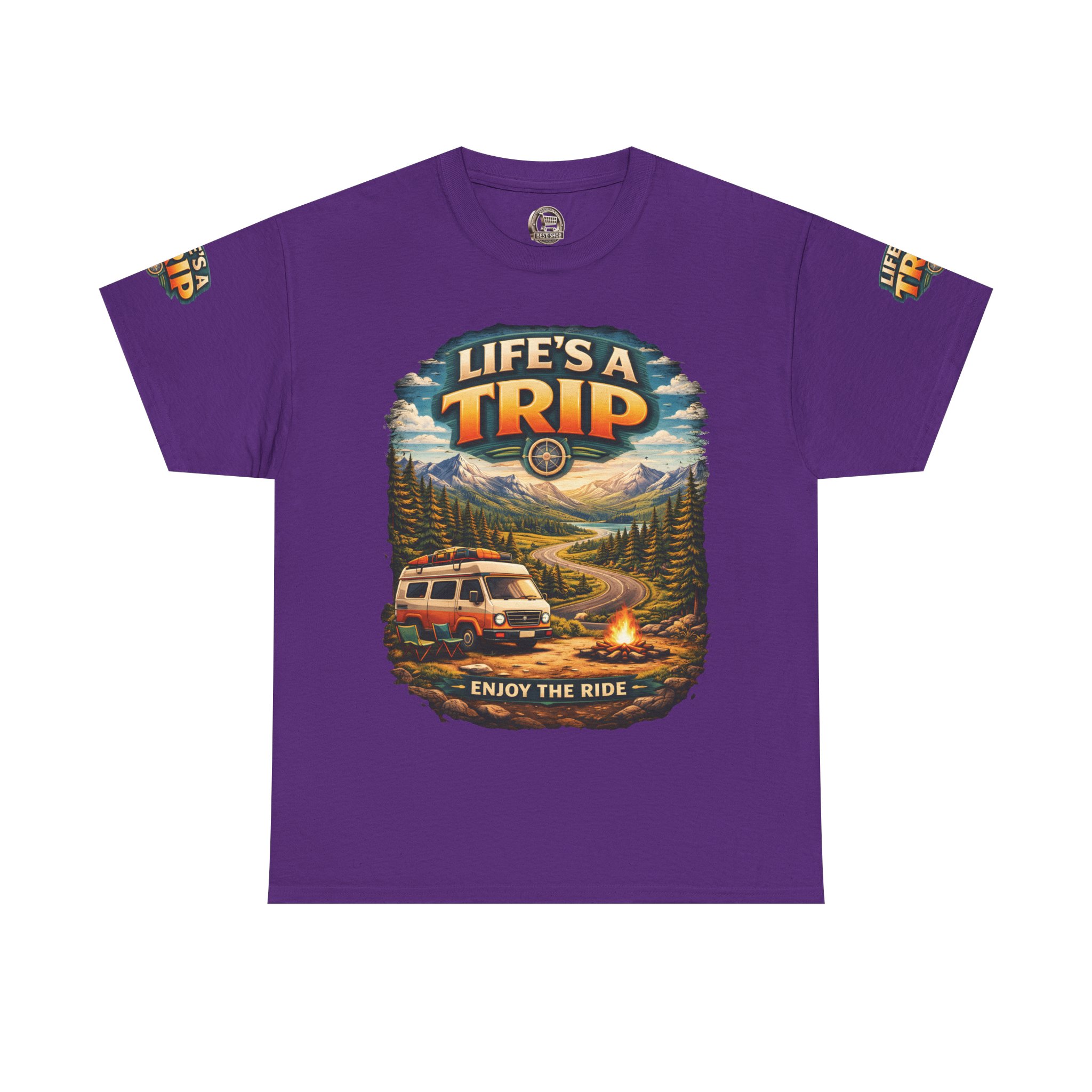 5983605137711331621_2048.jpeg Unisex Heavy Cotton Tee — "Live´s A Trip-Enjoy The Ride" Design Scenic-Line