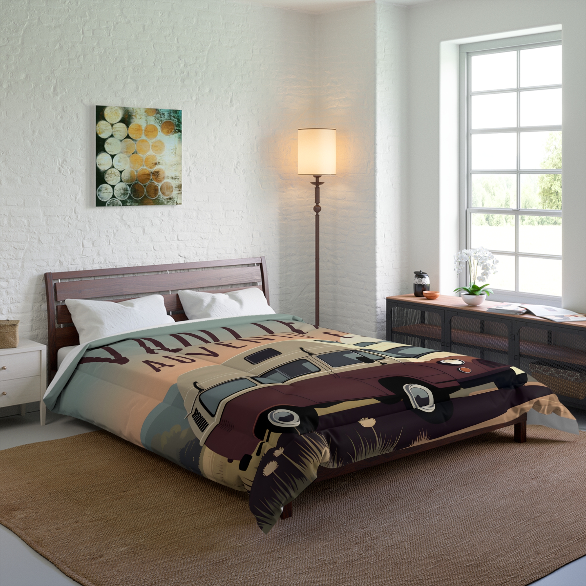 5989251907327860538_2048.jpeg Comforter — "Vanlife Adventures" Retro Camper Van Bedding