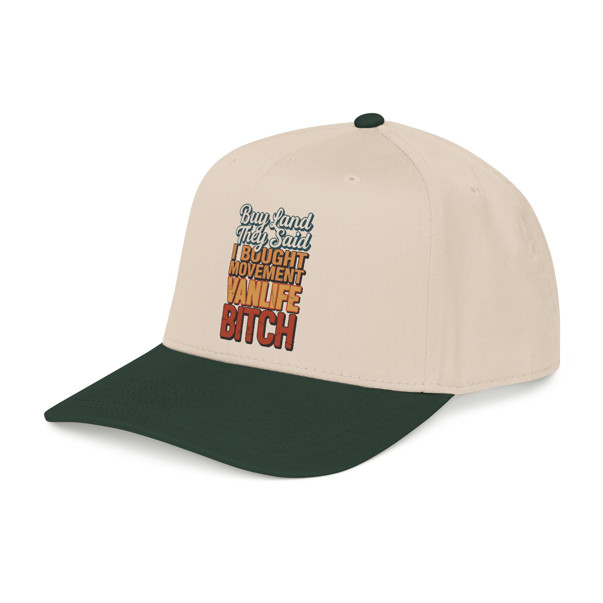 Baseball Cap - "Buy Land They Said" Design F**K-Line