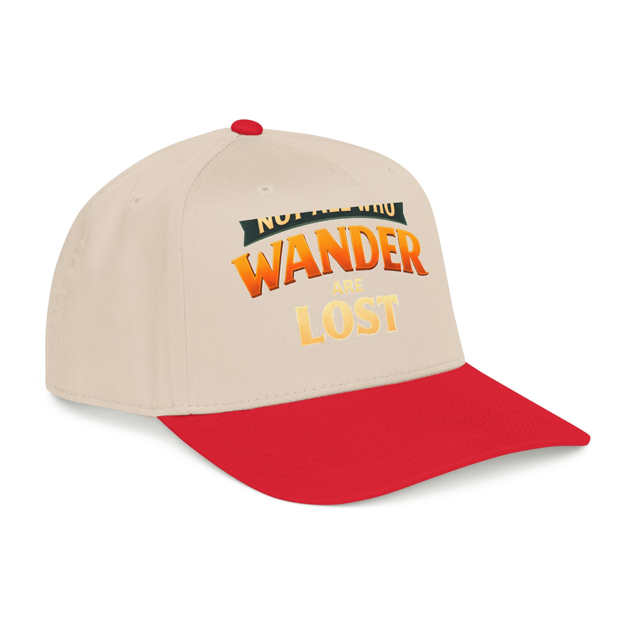 Baseball Cap - "Not All Who Wander Are Lost" Design Scenic-Line