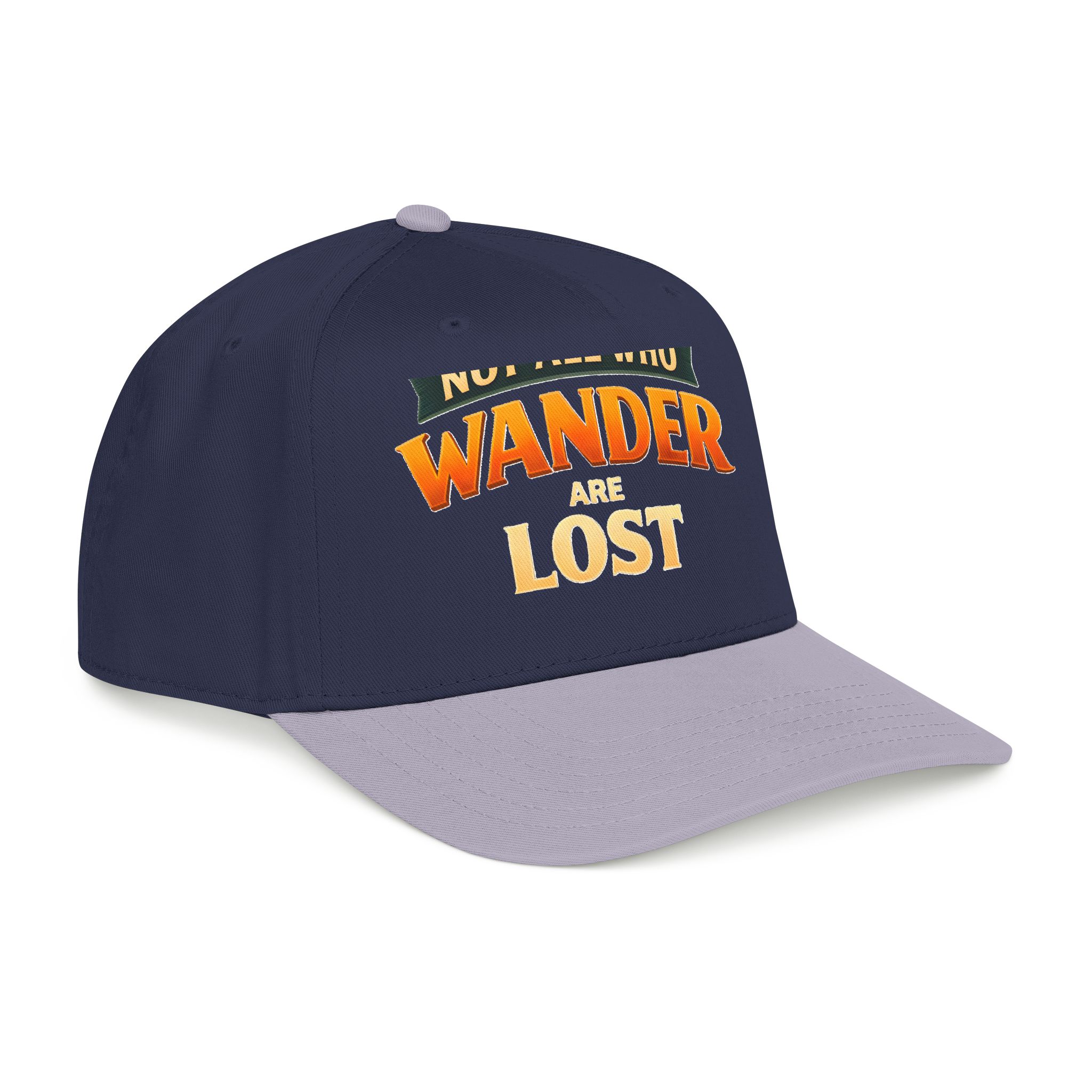 Baseball Cap - "Not All Who Wander Are Lost" Design Scenic-Line