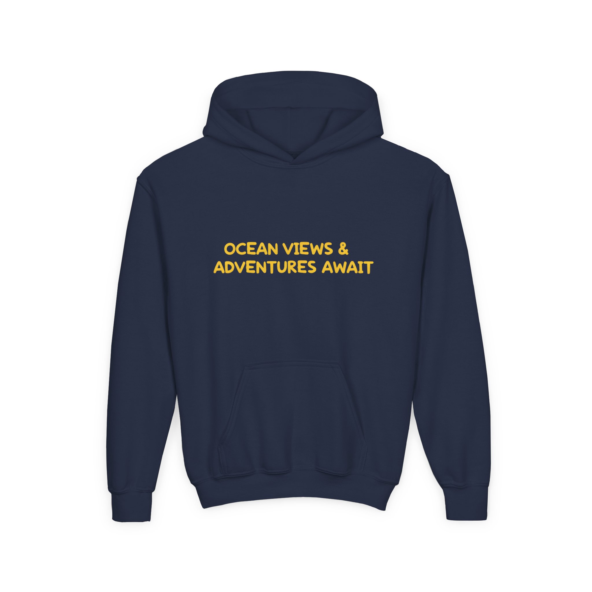 6004133409349718090_2048.jpeg Youth Hoodie(Gildan) – "Ocean Views-Adventures Awaits" (Design Sitcom-Line)