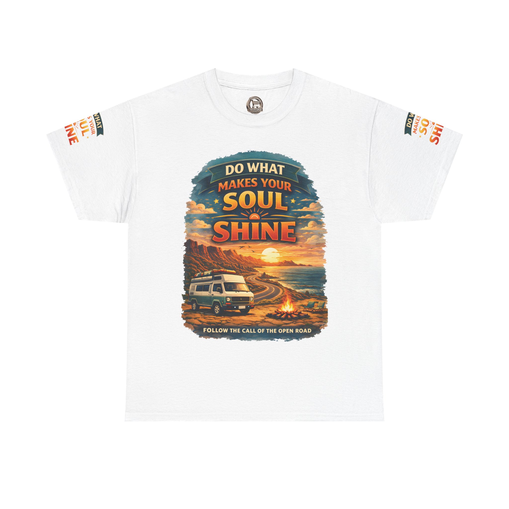 6007100495033699734_2048.jpeg Unisex Heavy Cotton Tee — "Do What Makes Your Soul Shine" Design Scenic-Line