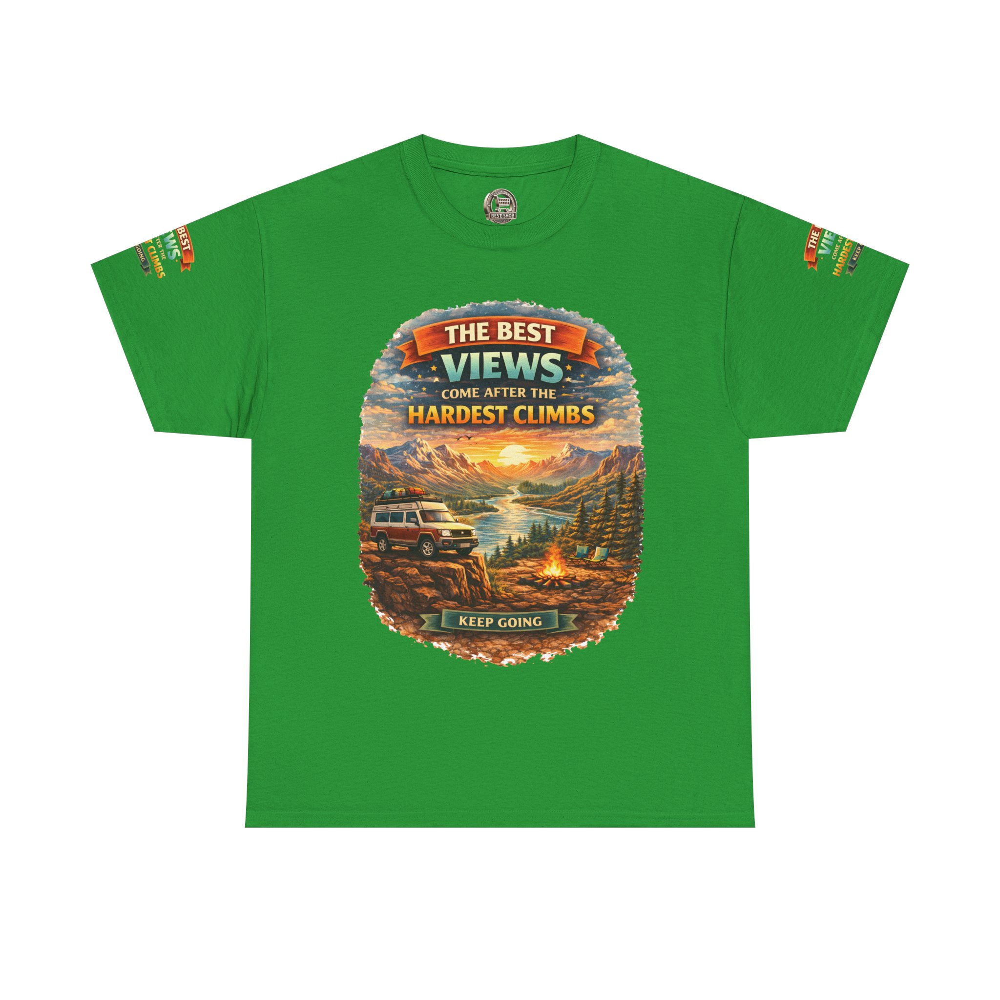6061226138151994621_2048.jpeg Unisex Heavy Cotton Tee — "The Best Views" Design Scenic-Line