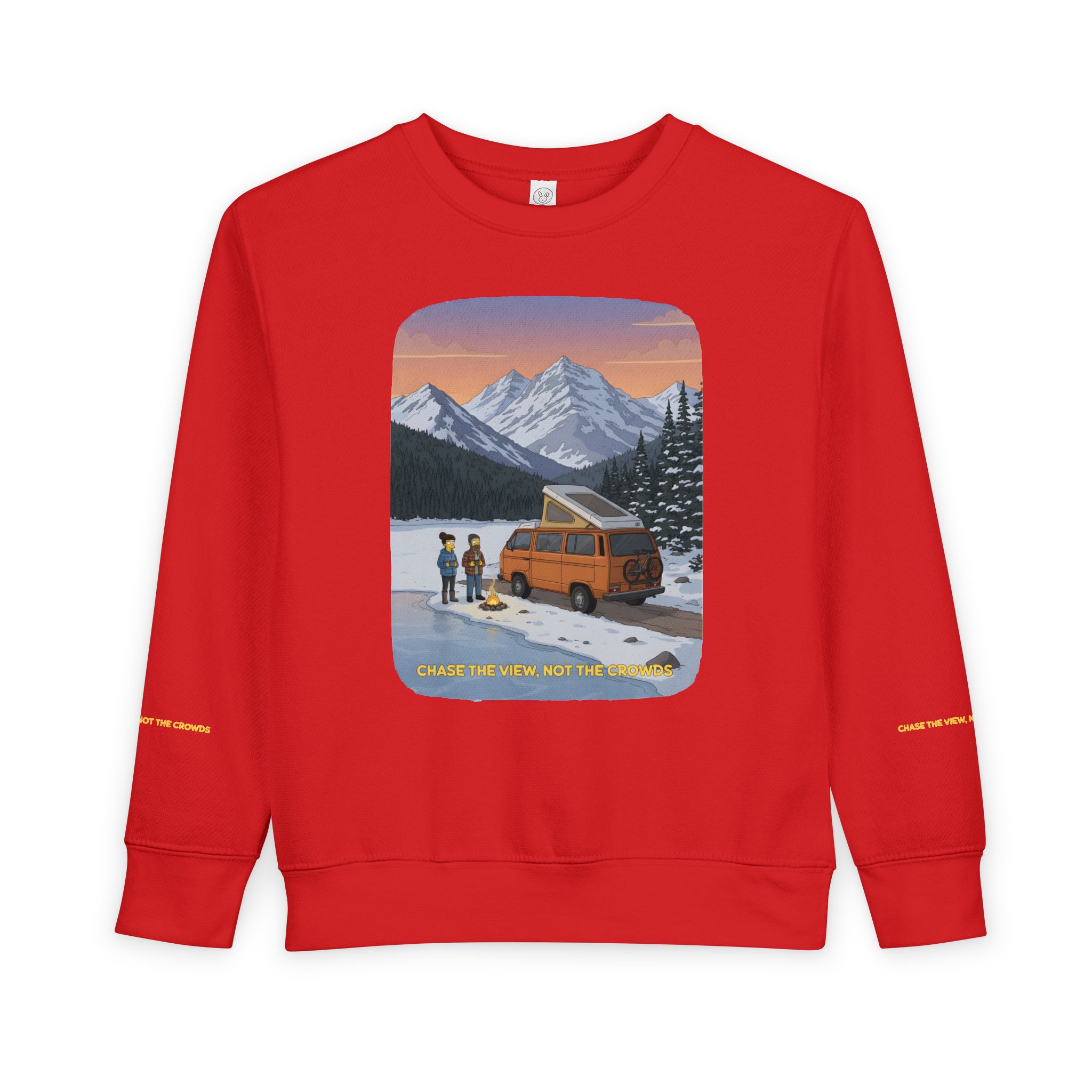 Toddler Sweatshirt - "Chase The Views-Not The Crowds" (Design Sitcom-Line)