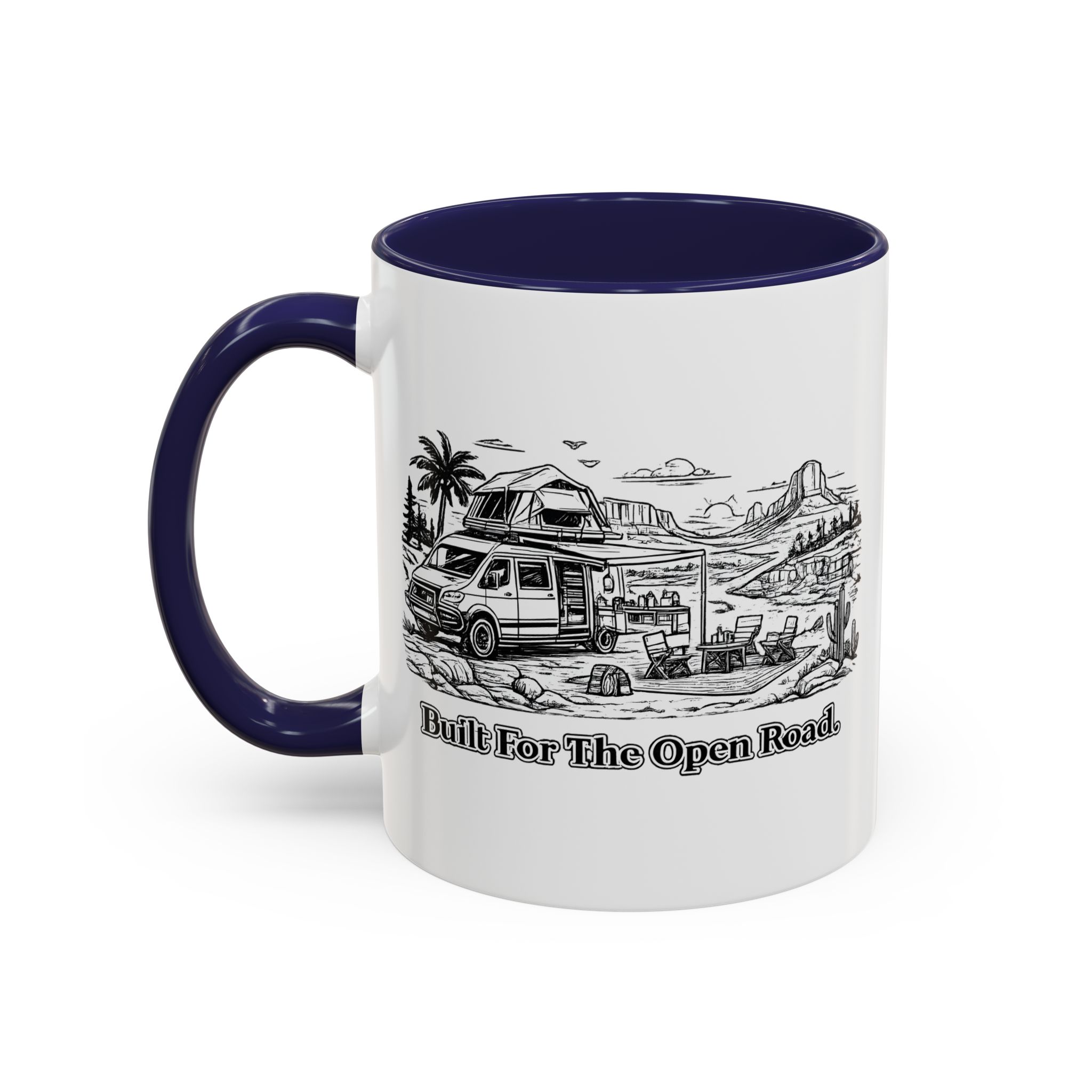 6077340593069915645_2048.jpeg Accent Coffee Mug (11, 15oz) — "Built For The Open Road" Design Minimal-Line
