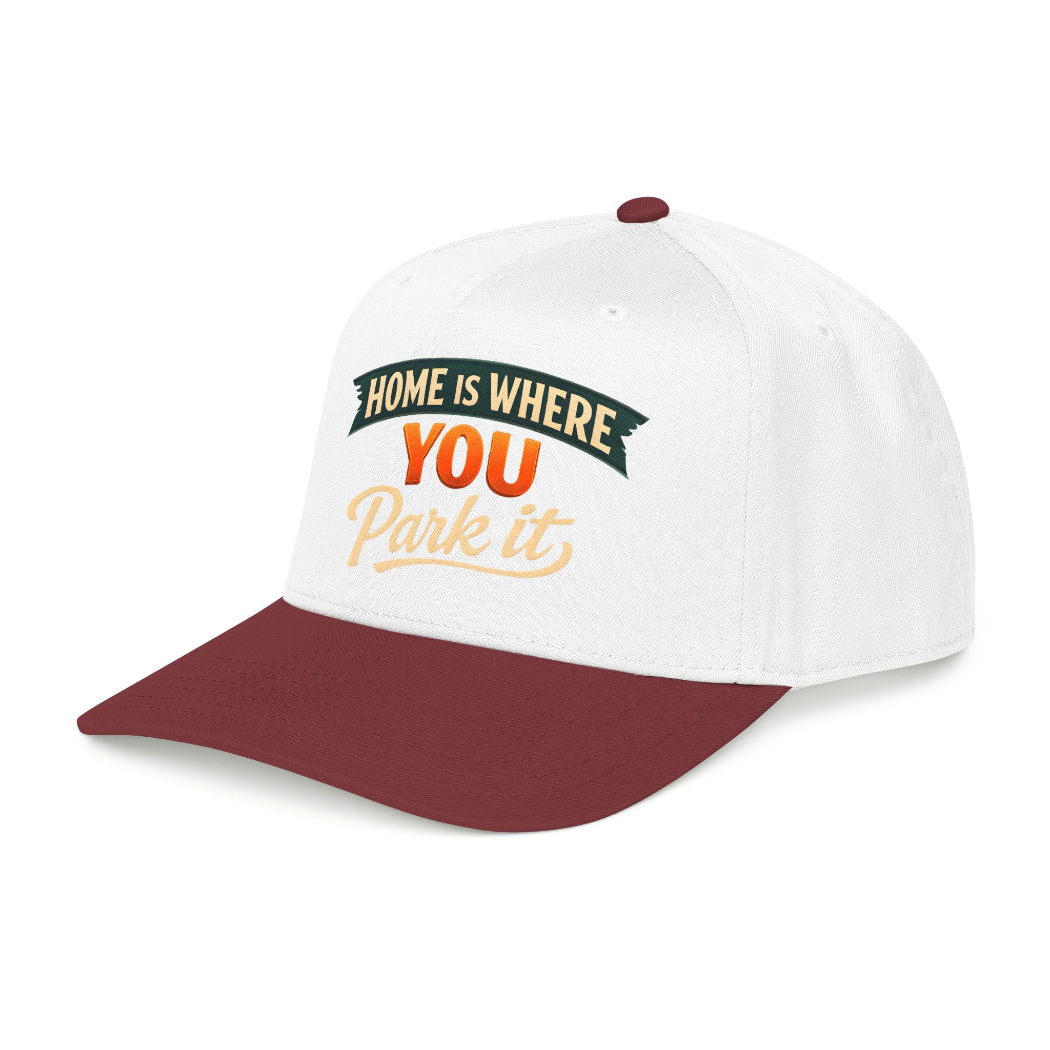 Baseball Cap - "Home Is where You Park It" Design Scenic-Line