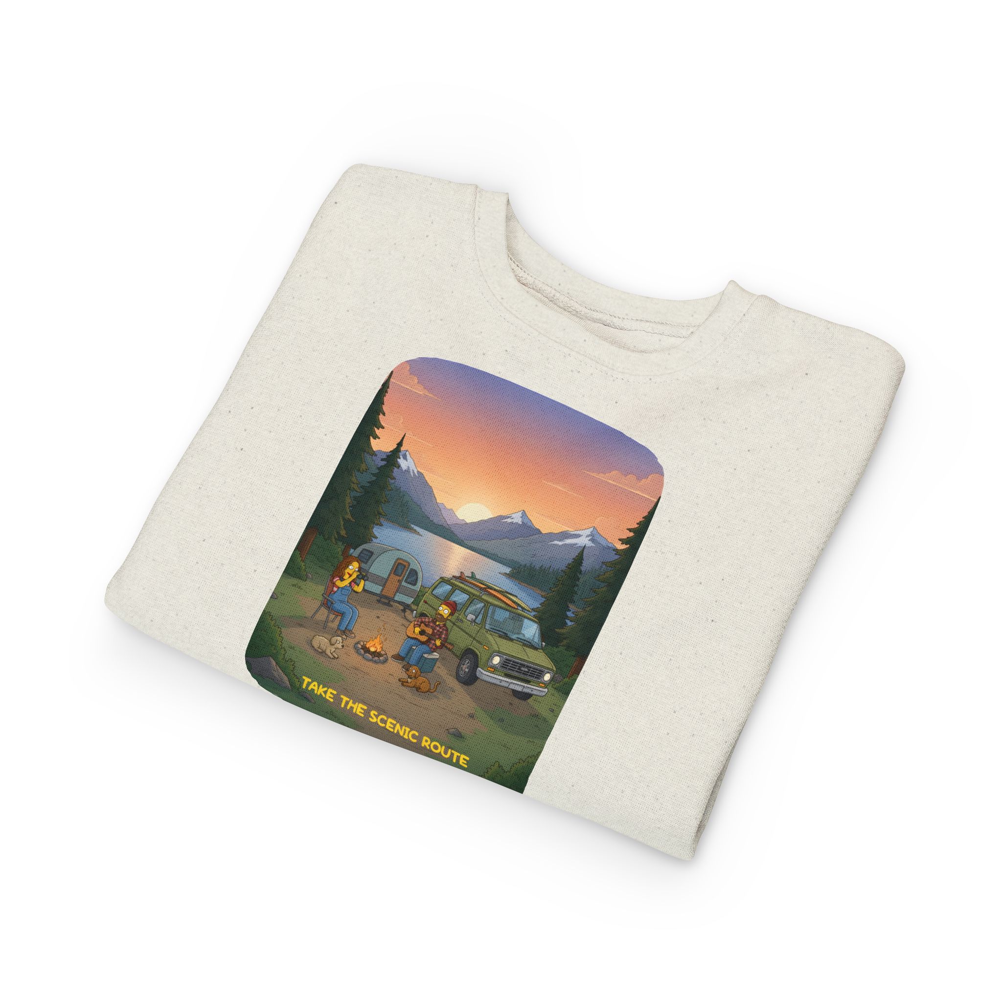 Toddler Sweatshirt - "Take The Scenic Route" (Design Sitcom-Line)