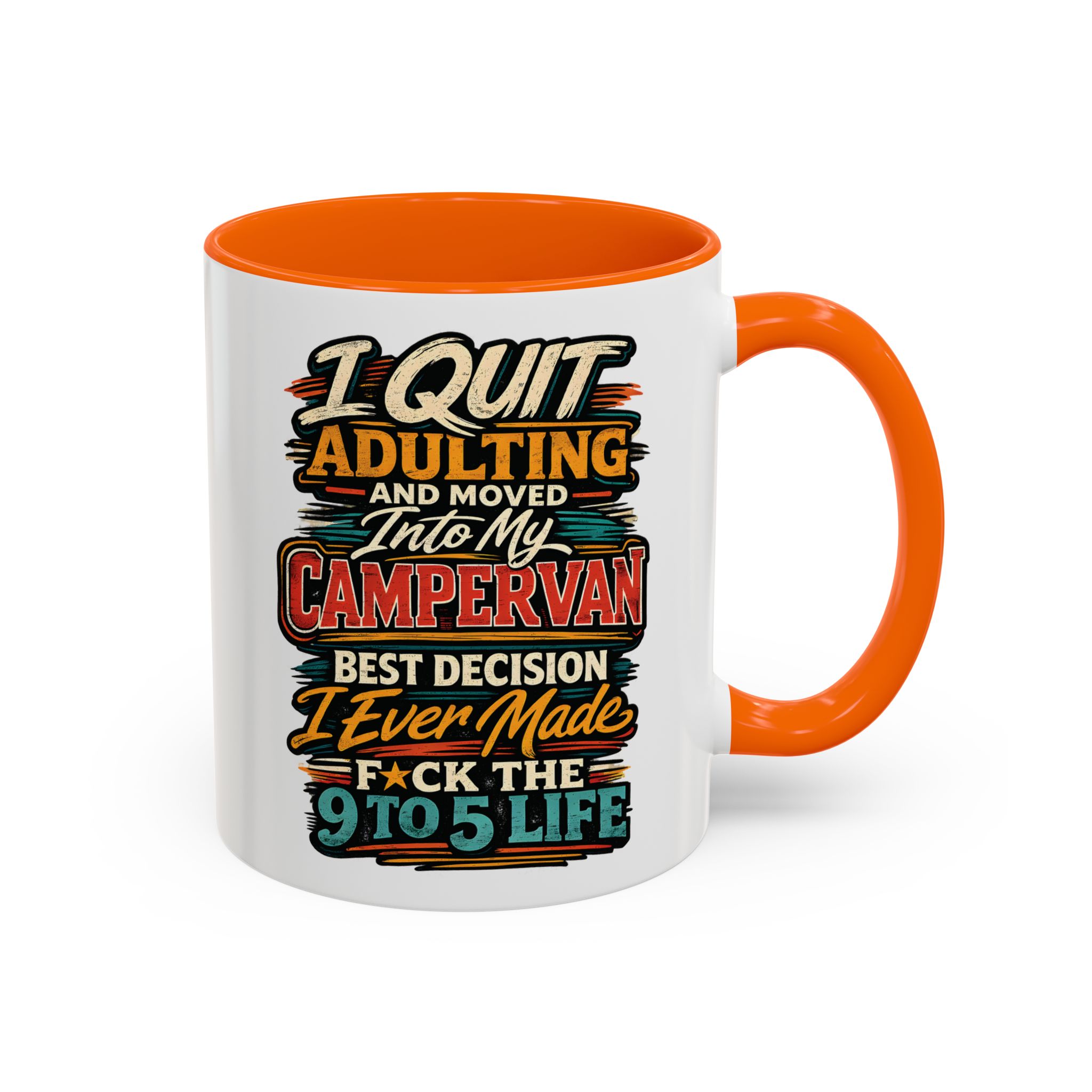6112379799739779252_2048.jpeg Accent Coffee Mug (11, 15oz) — "I Quit Adulting" Design F**K-Line