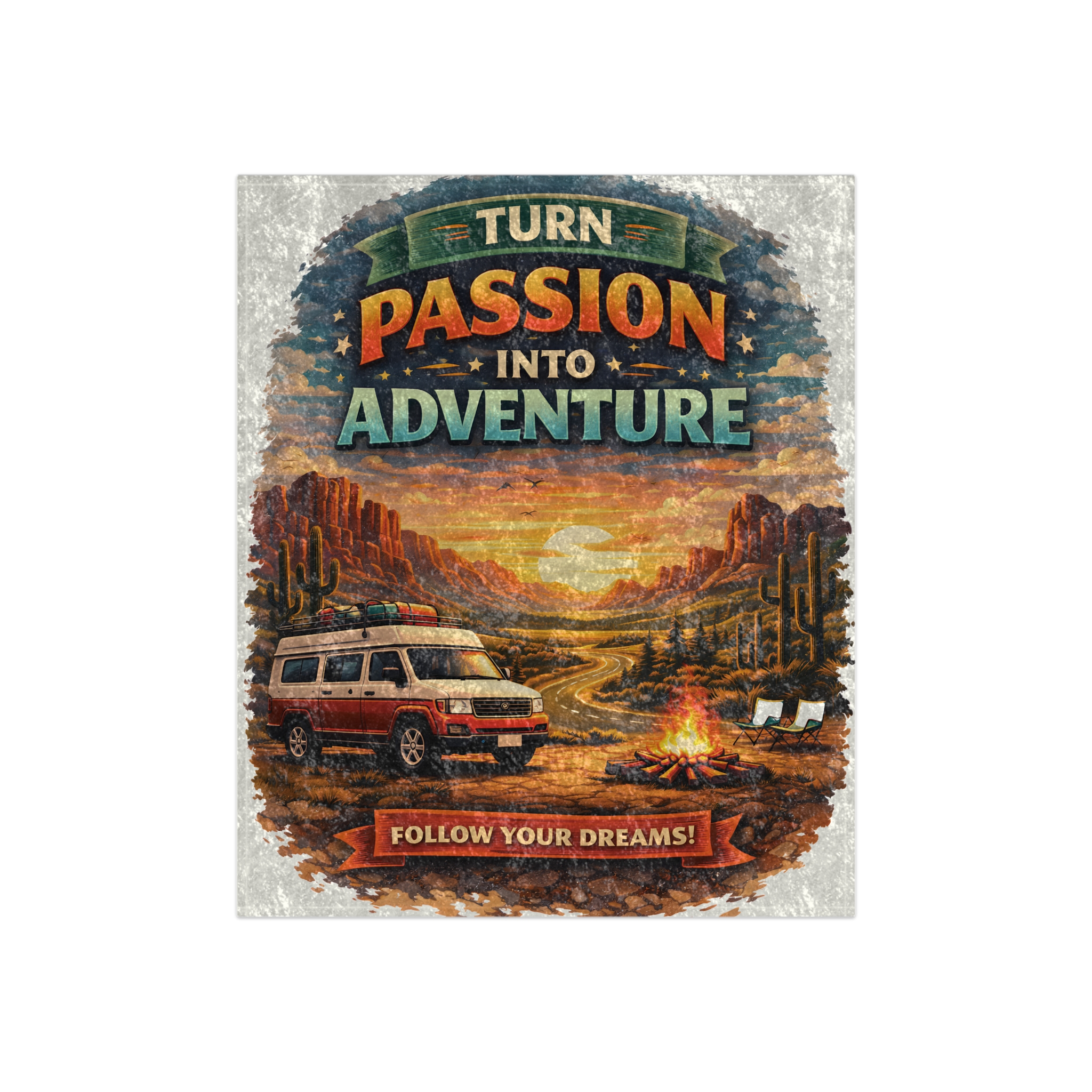 6132307695400786376_2048.jpeg Crushed Velvet Blanket —"Turn Passion Into Adventure" Design Scenic-Line (Campervan)