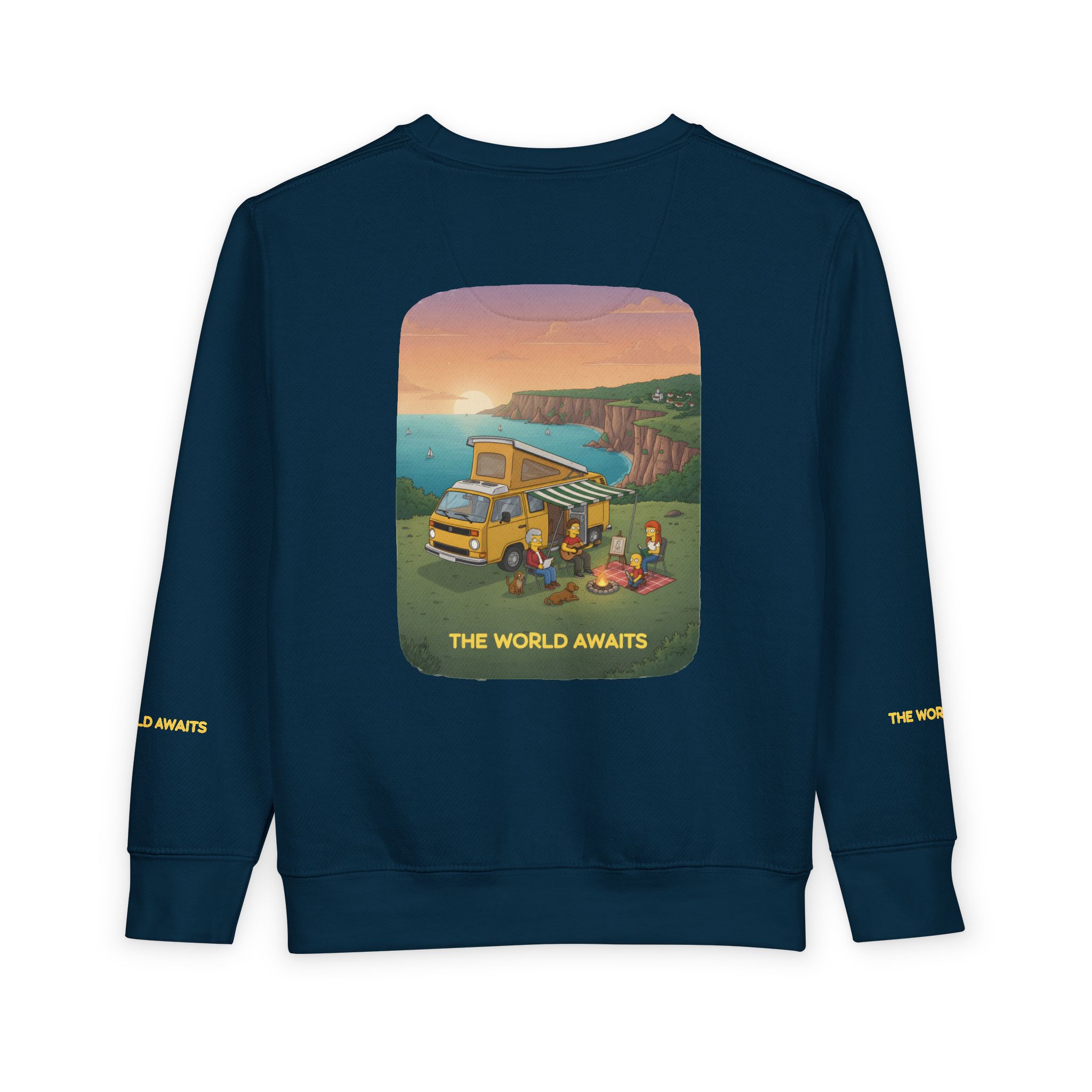 Toddler Sweatshirt - "The World Awaits" (Design Sitcom-Line)