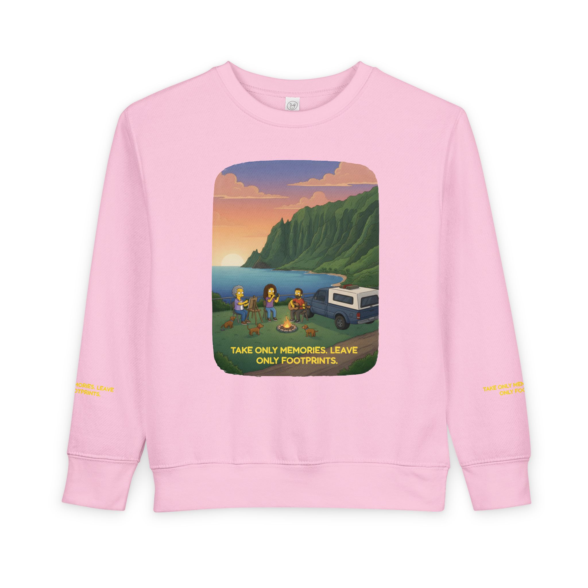 Toddler Sweatshirt - "Take Only Memories-Leave Only Footprints" (Design Sitcom-Line)