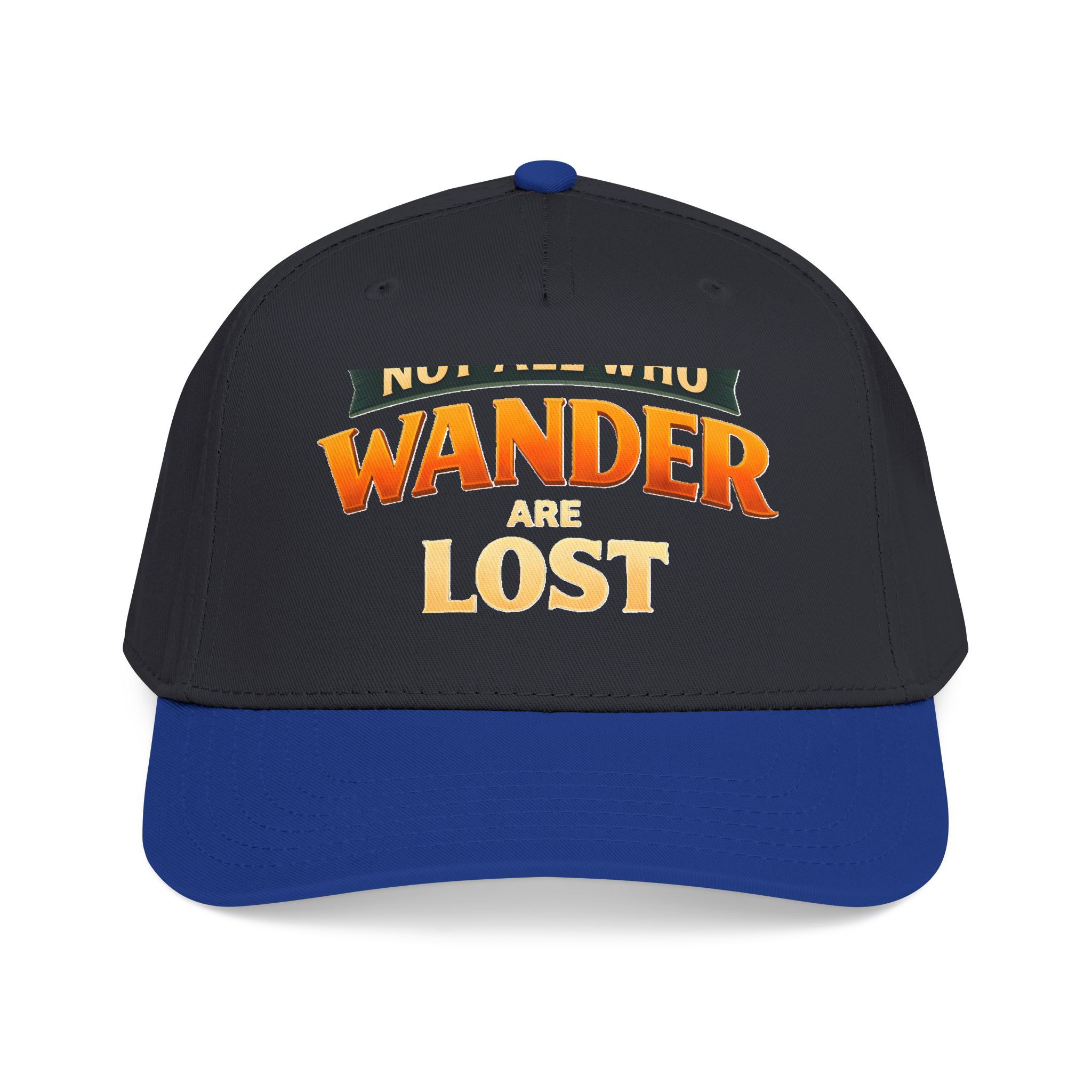 Baseball Cap - "Not All Who Wander Are Lost" Design Scenic-Line