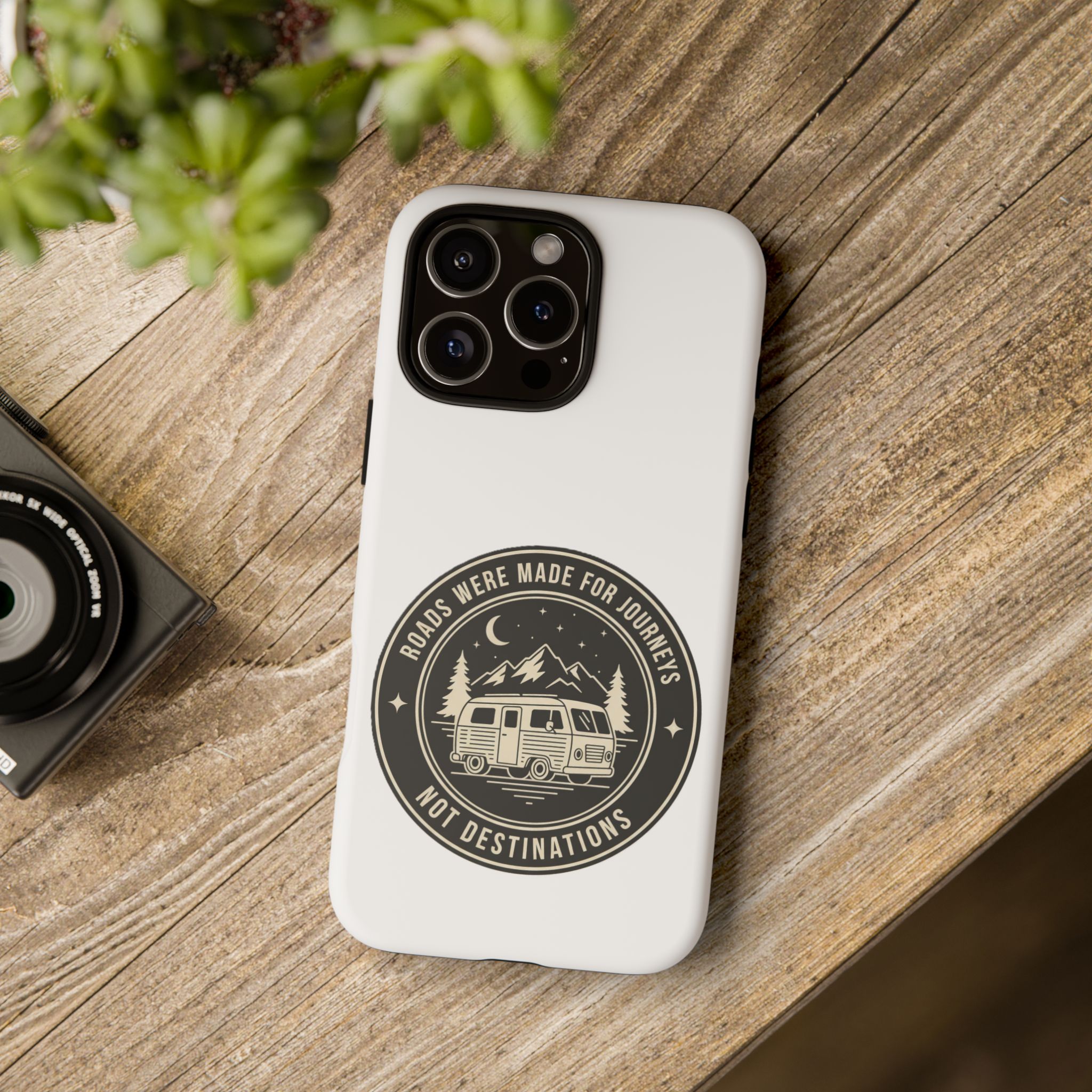 Phone Case — "ROAD WHERE MADE FOR JOURNEYS-NOT DESTINATIONS" Camper Van Design