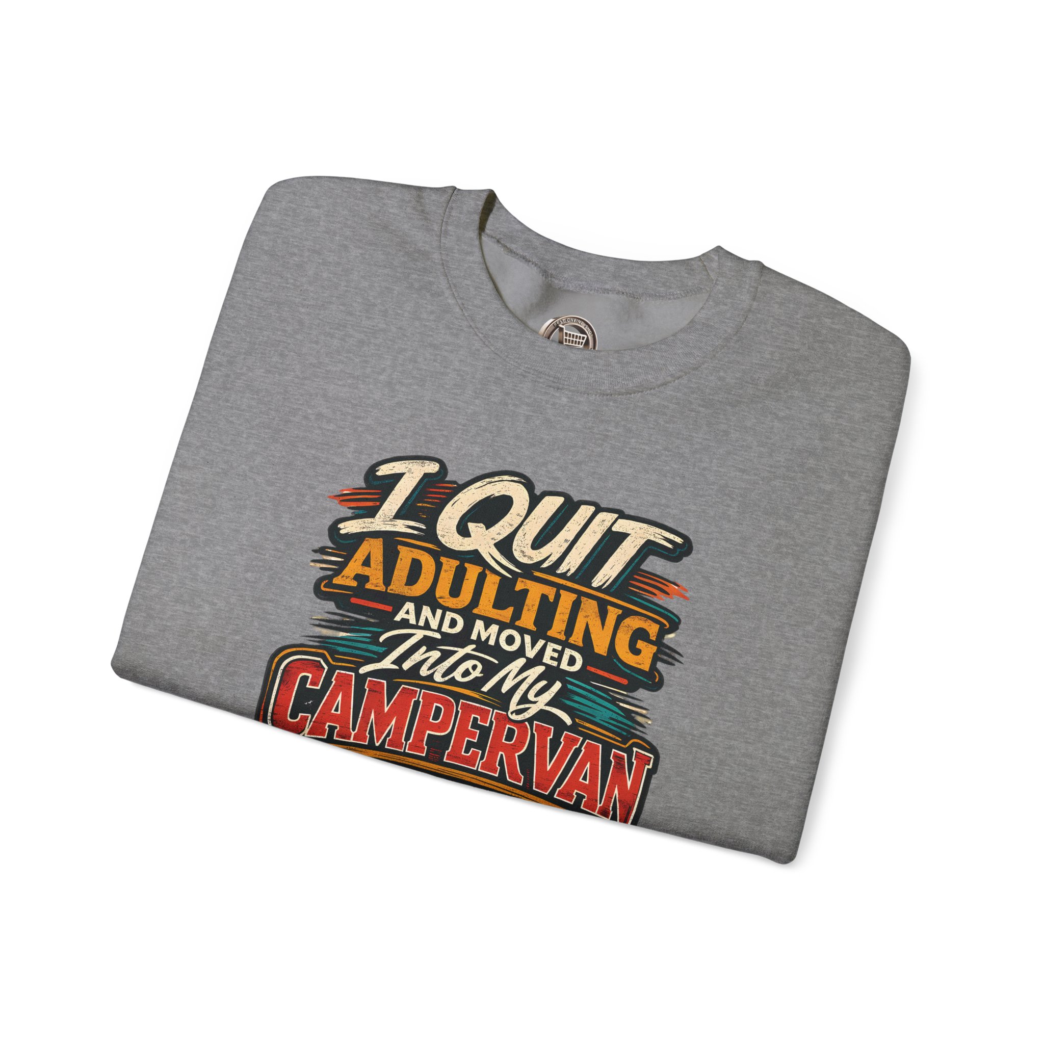 61816715131499409_2048.jpeg Unisex Heavy Blend™ Crewneck Sweatshirt — "I Quit Adulting" Design F**K-Line
