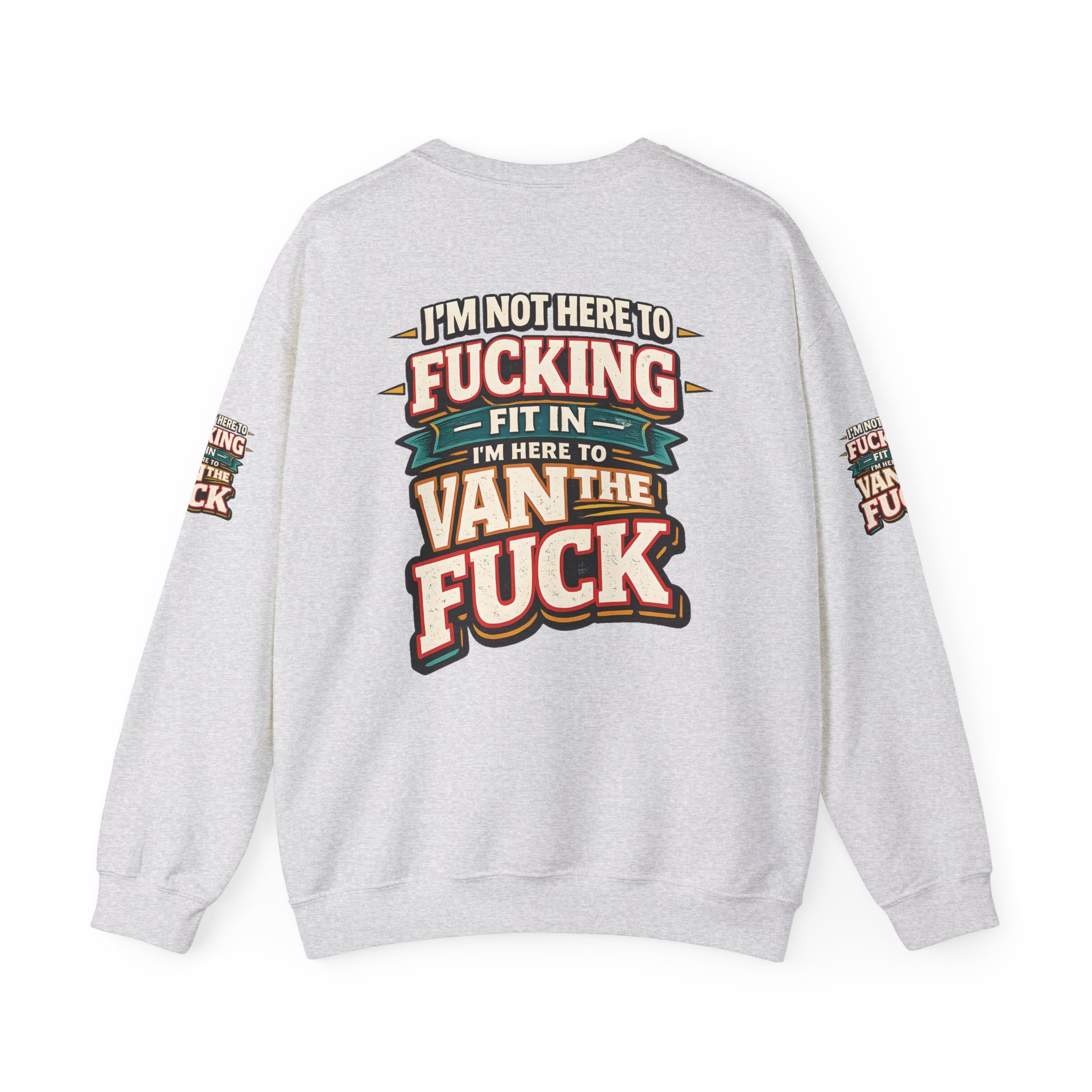 6183112592871211935_2048.jpeg Unisex Heavy Blend™ Crewneck Sweatshirt — "I´m Not Here To Fucking Fit In" Design F**K-Line