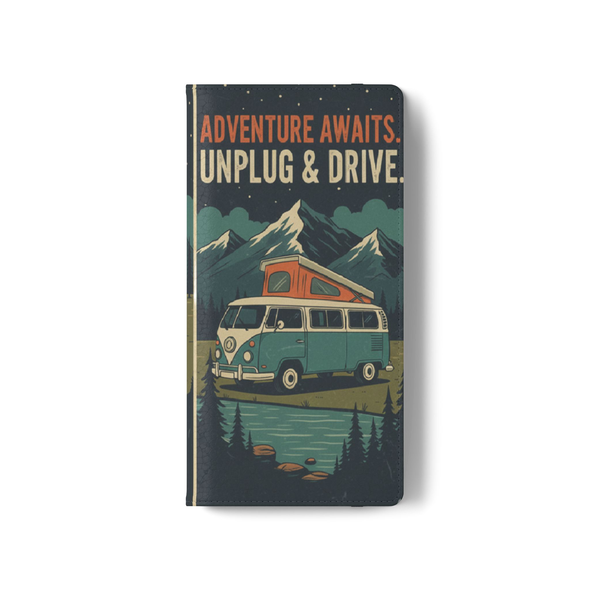 Flip Phone Case — "Fuel Your Journey, Not the Wifi" Wallet Cover