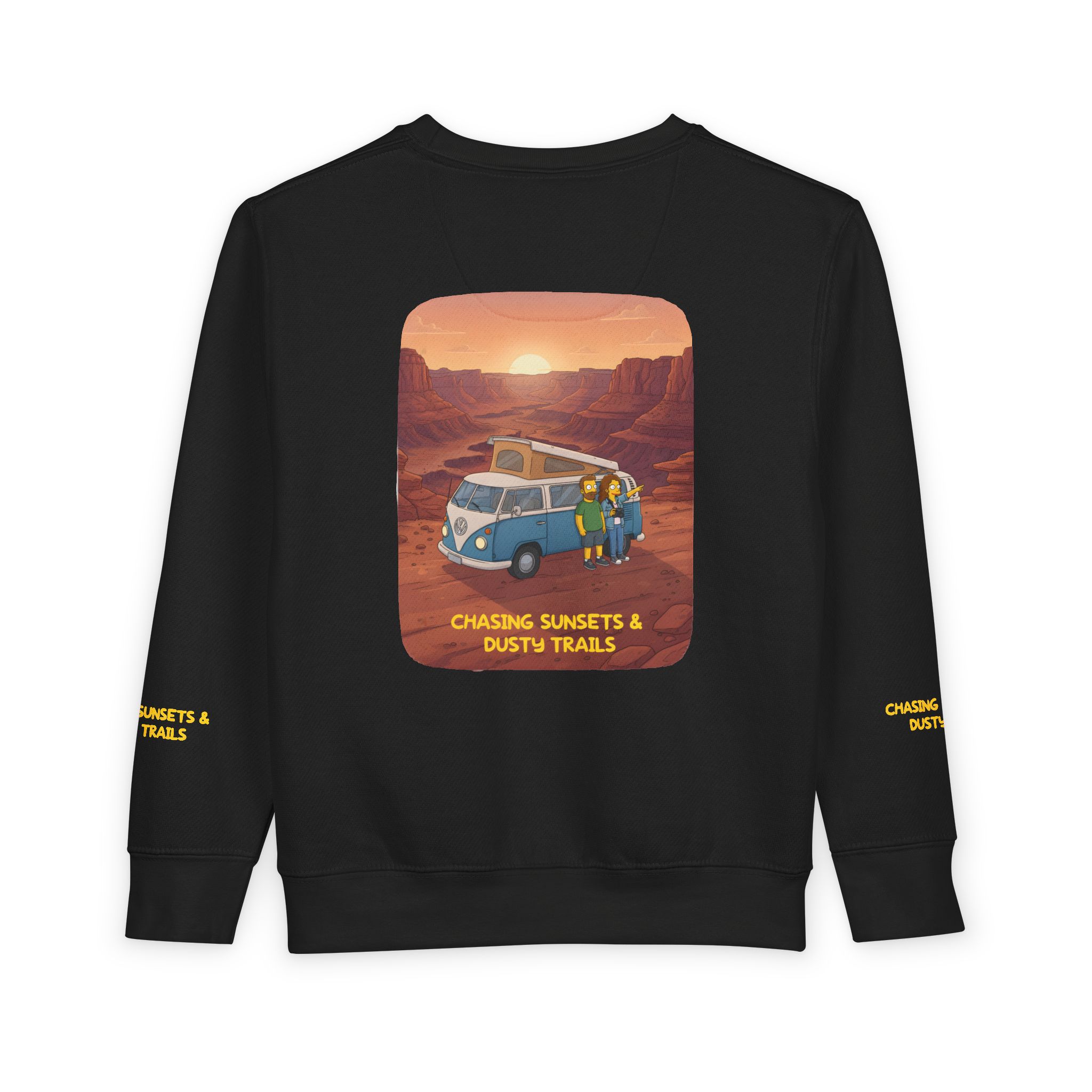 Toddler Sweatshirt - "Chasing Sunsets And Dusty Trails" (Design Sitcom-Line)