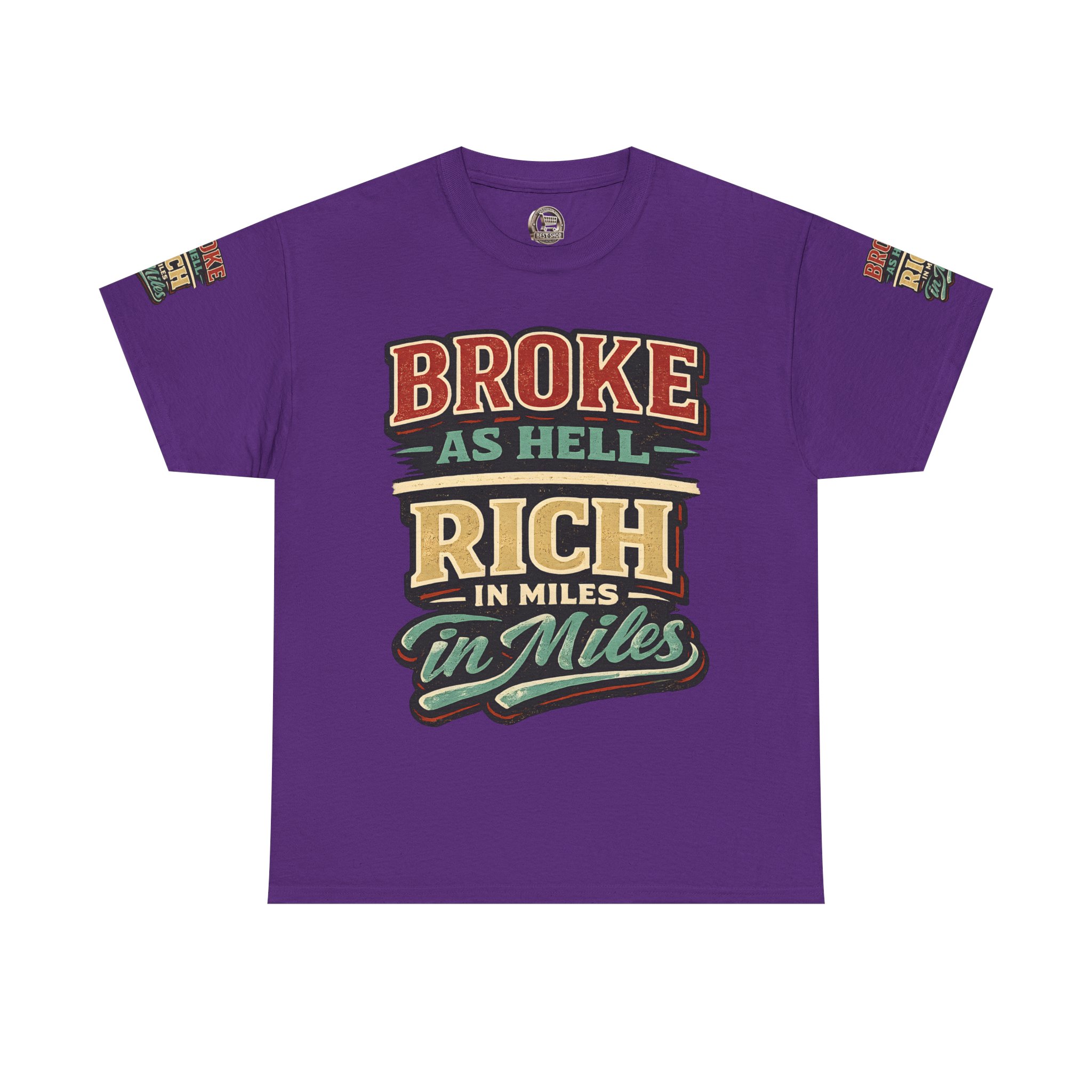 6238345608173337761_2048.jpeg Unisex Heavy Cotton Tee — "Broke As Hell" Design F**K-Line