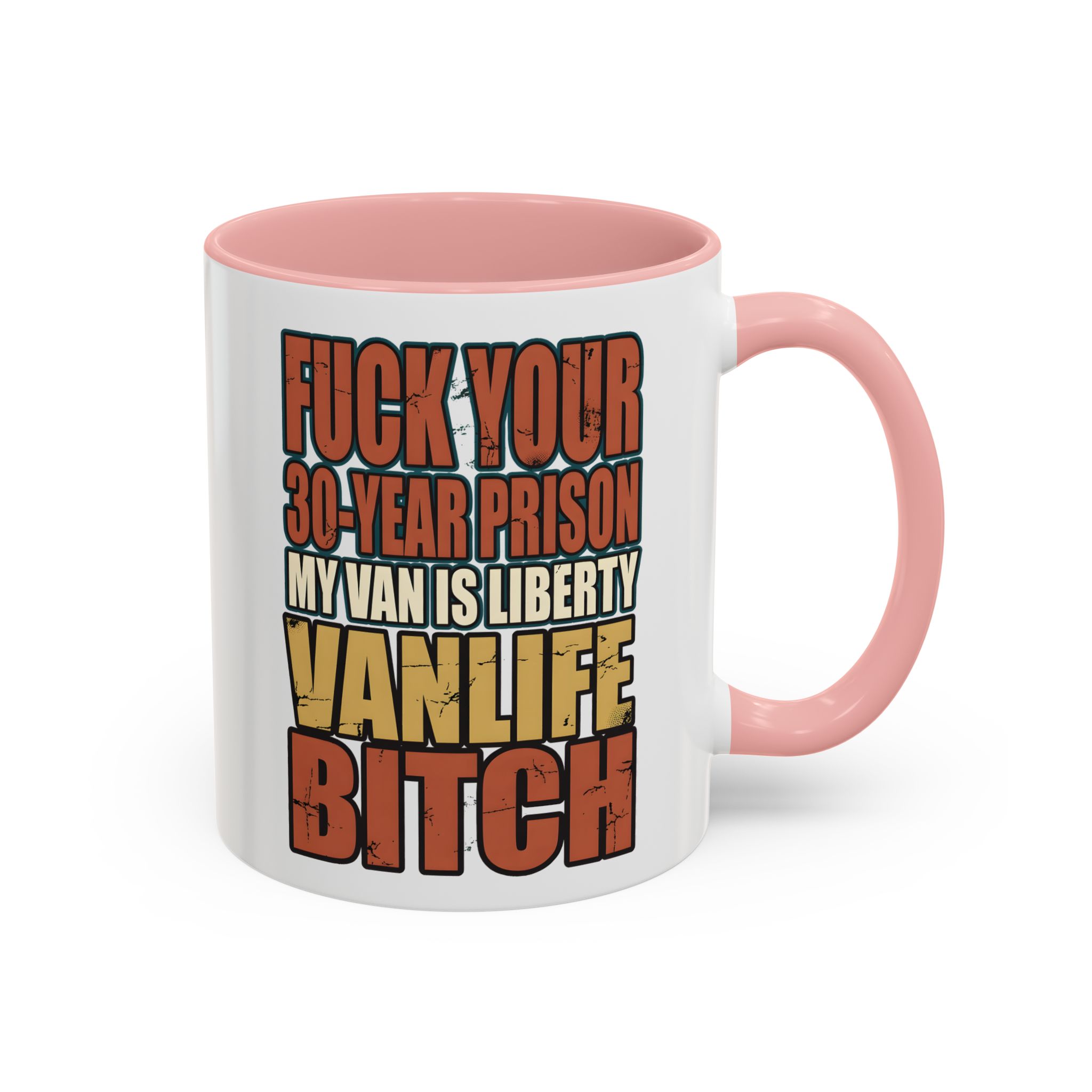 Accent Coffee Mug (11, 15oz) — "Fuck Your 30 Year" Design F**K-Line