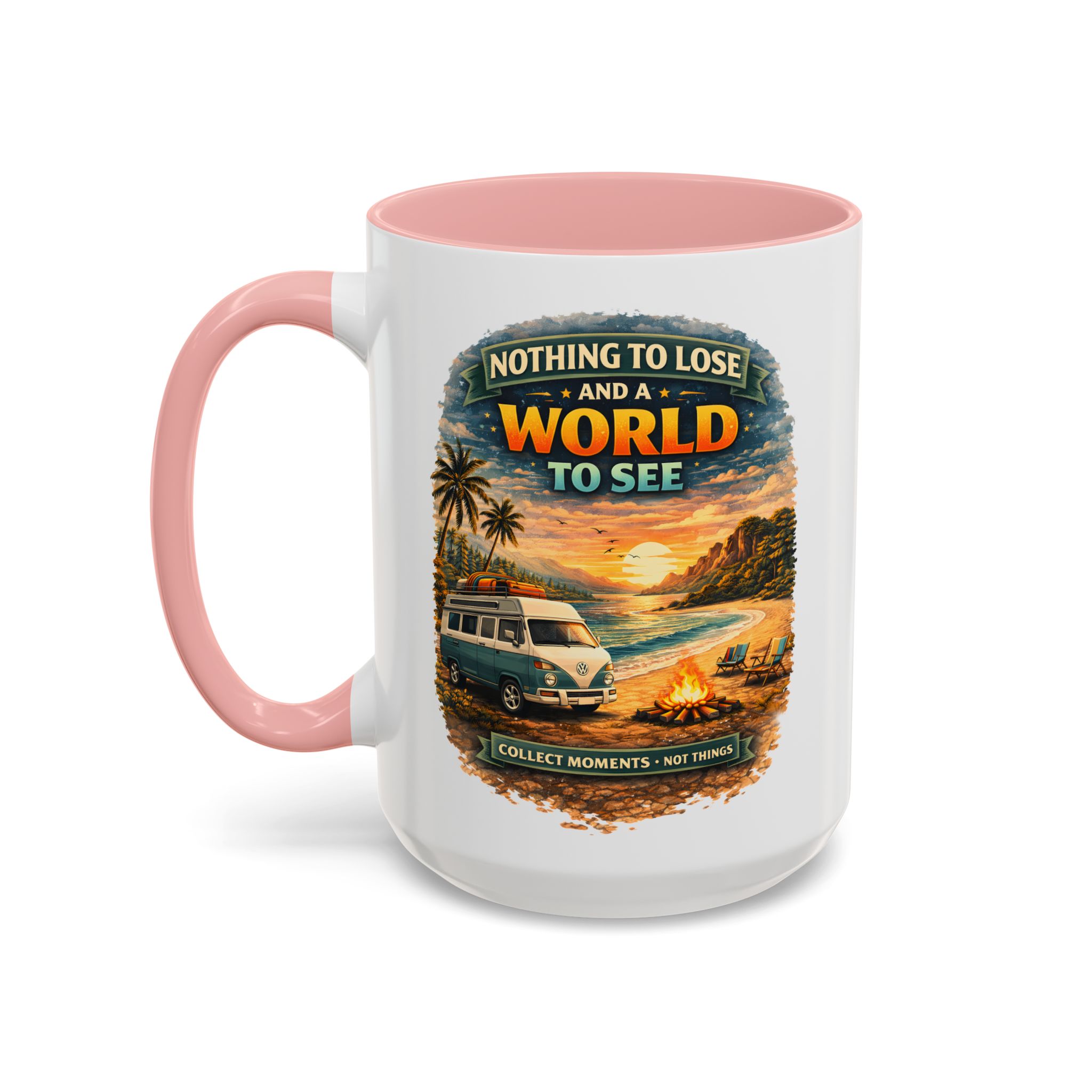 Accent Coffee Mug (11, 15oz) — "Nothing To Lose" Design Scenic-Line