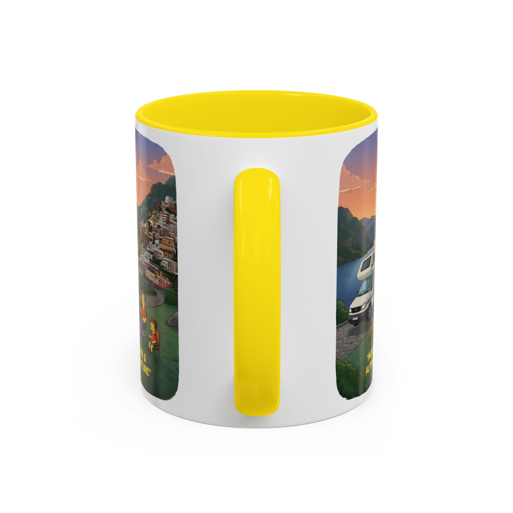 Accent Coffee Mug (11, 15oz) — "Mountain Air-Alpine Adventure" Design Sitcom-Line