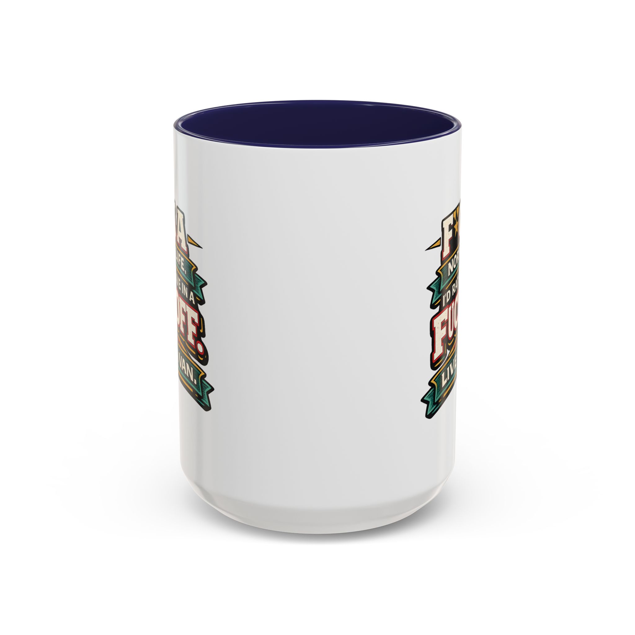 6292132283198525387_2048.jpeg Accent Coffee Mug (11, 15oz) — "Fuck A Normal Life" Design F**K-Line