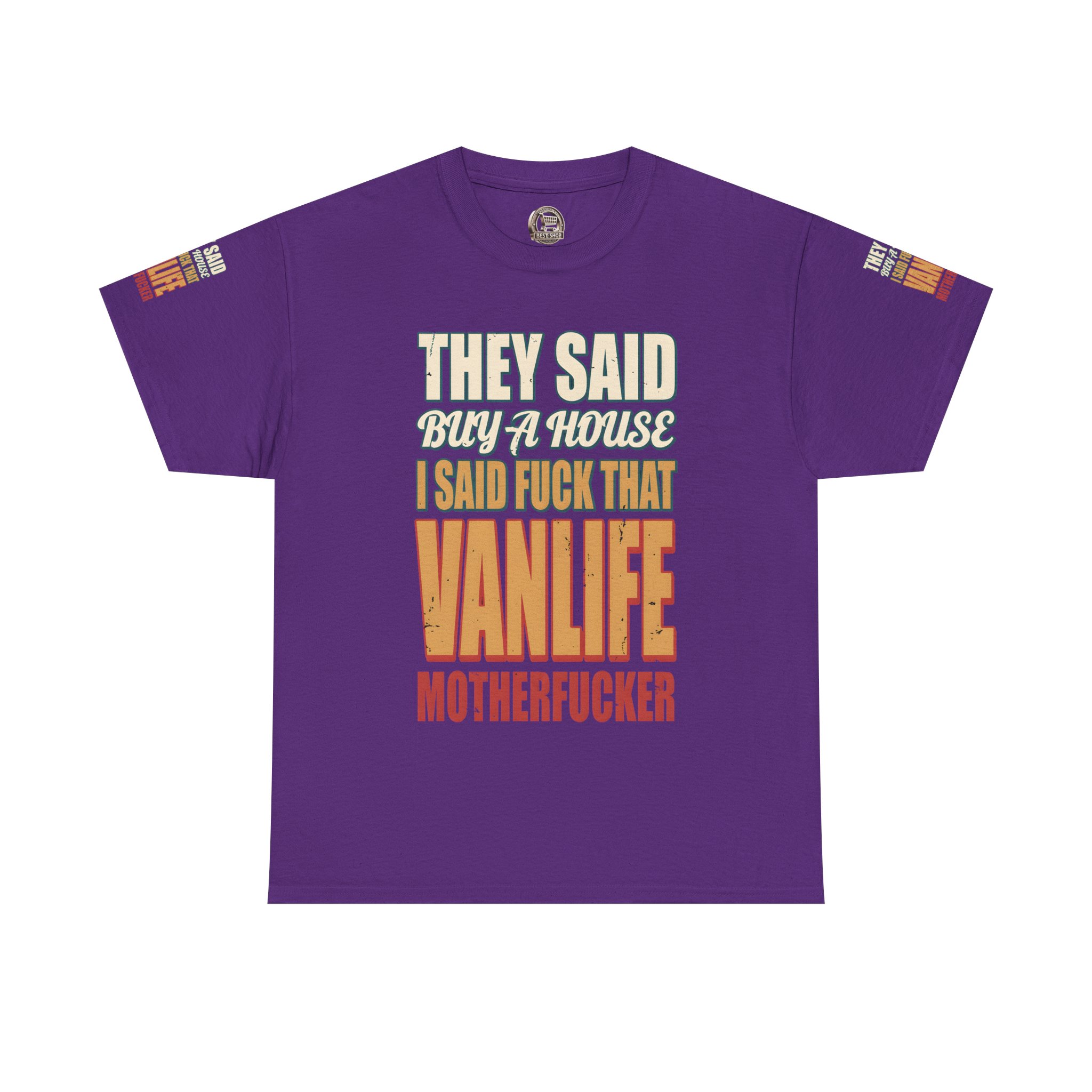 6301309995269344834_2048.jpeg Unisex Heavy Cotton Tee — "They Said Buy A House" Design F**K-Line