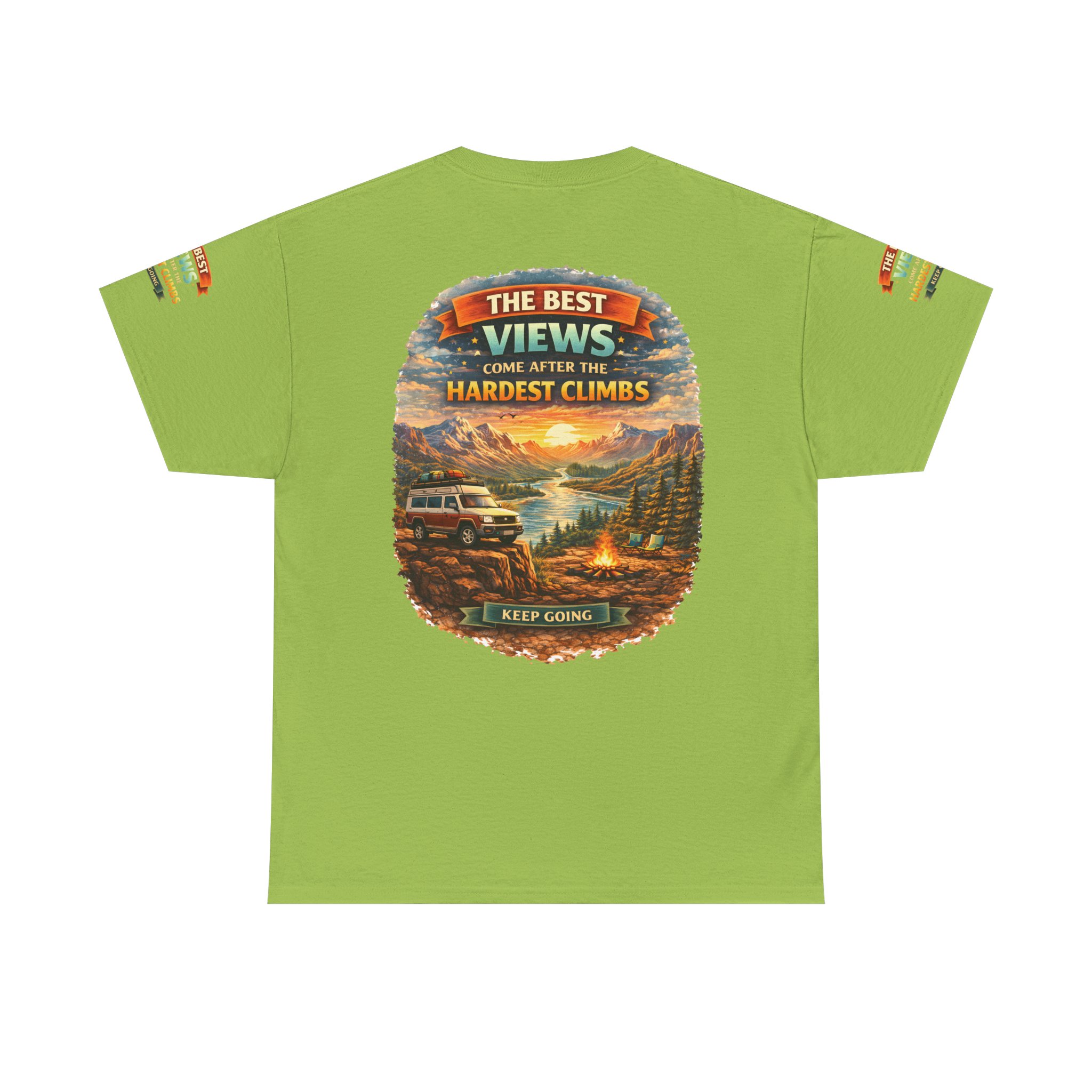 6312669443108850612_2048.jpeg Unisex Heavy Cotton Tee — "The Best Views" Design Scenic-Line