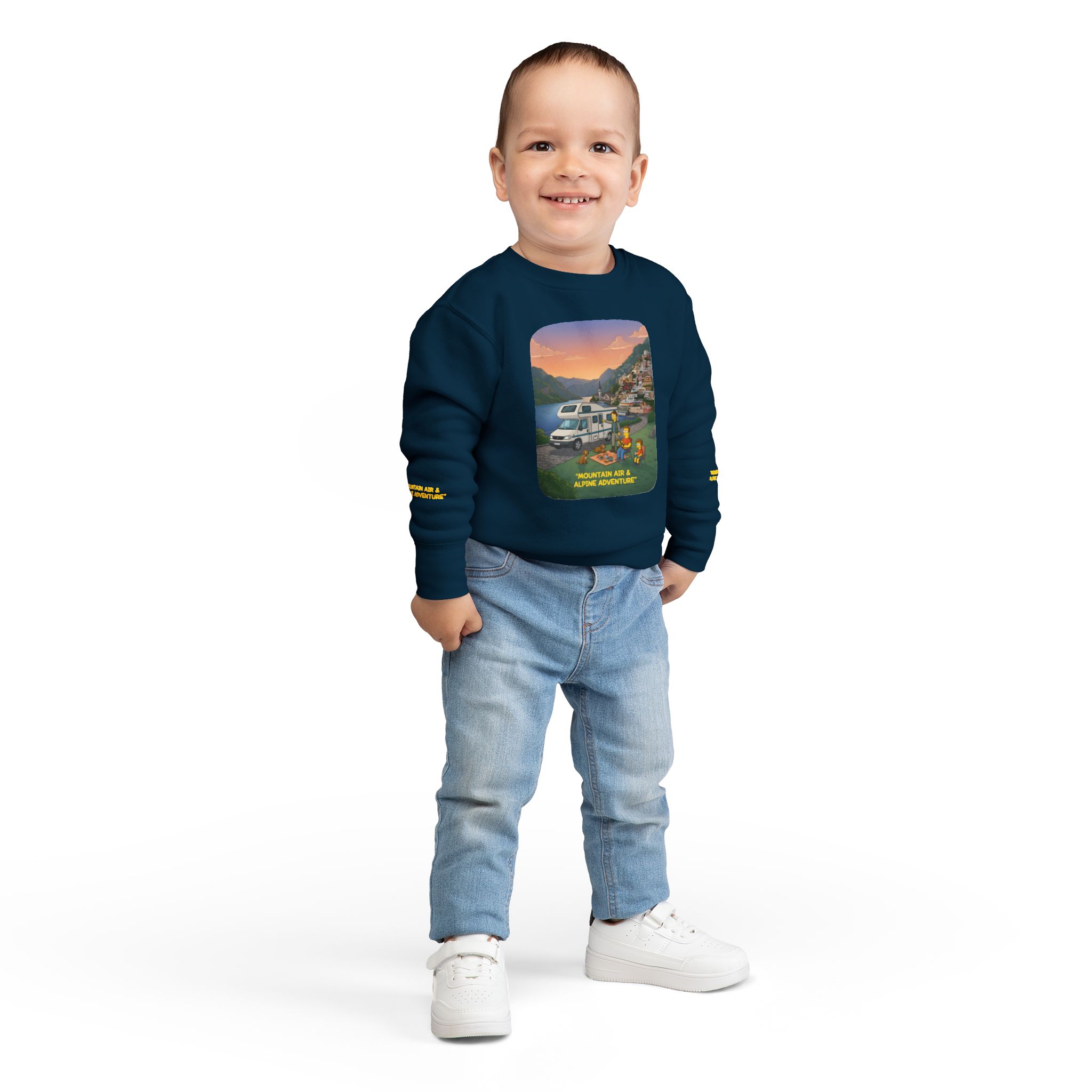 Toddler Sweatshirt - "Mountain Air-Alpine Adventure" (Design Sitcom-Line)
