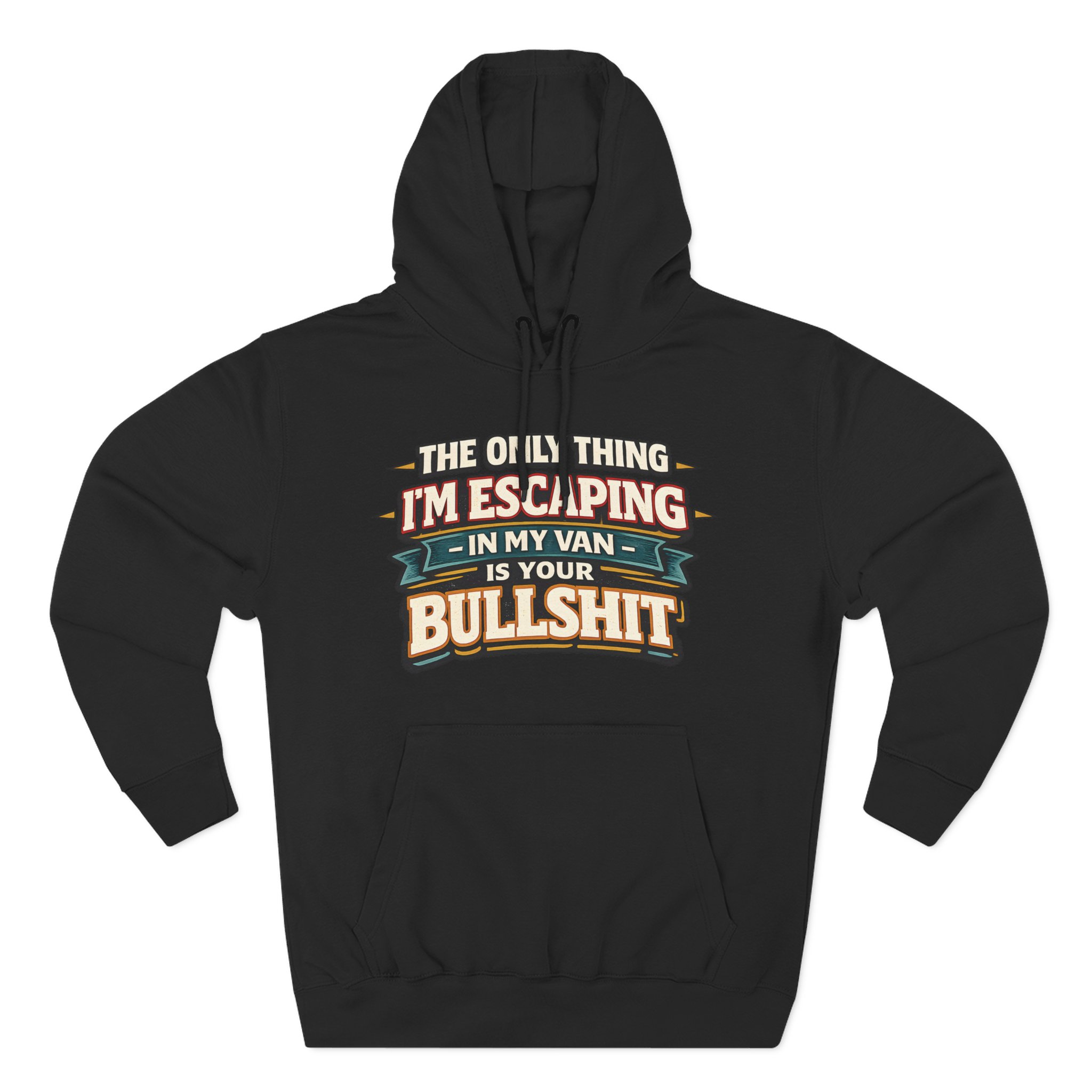 632596096047769019_2048.jpeg Three-Panel Fleece Hoodie - "The Only Thing I´m Escaping" Design F**K-Line