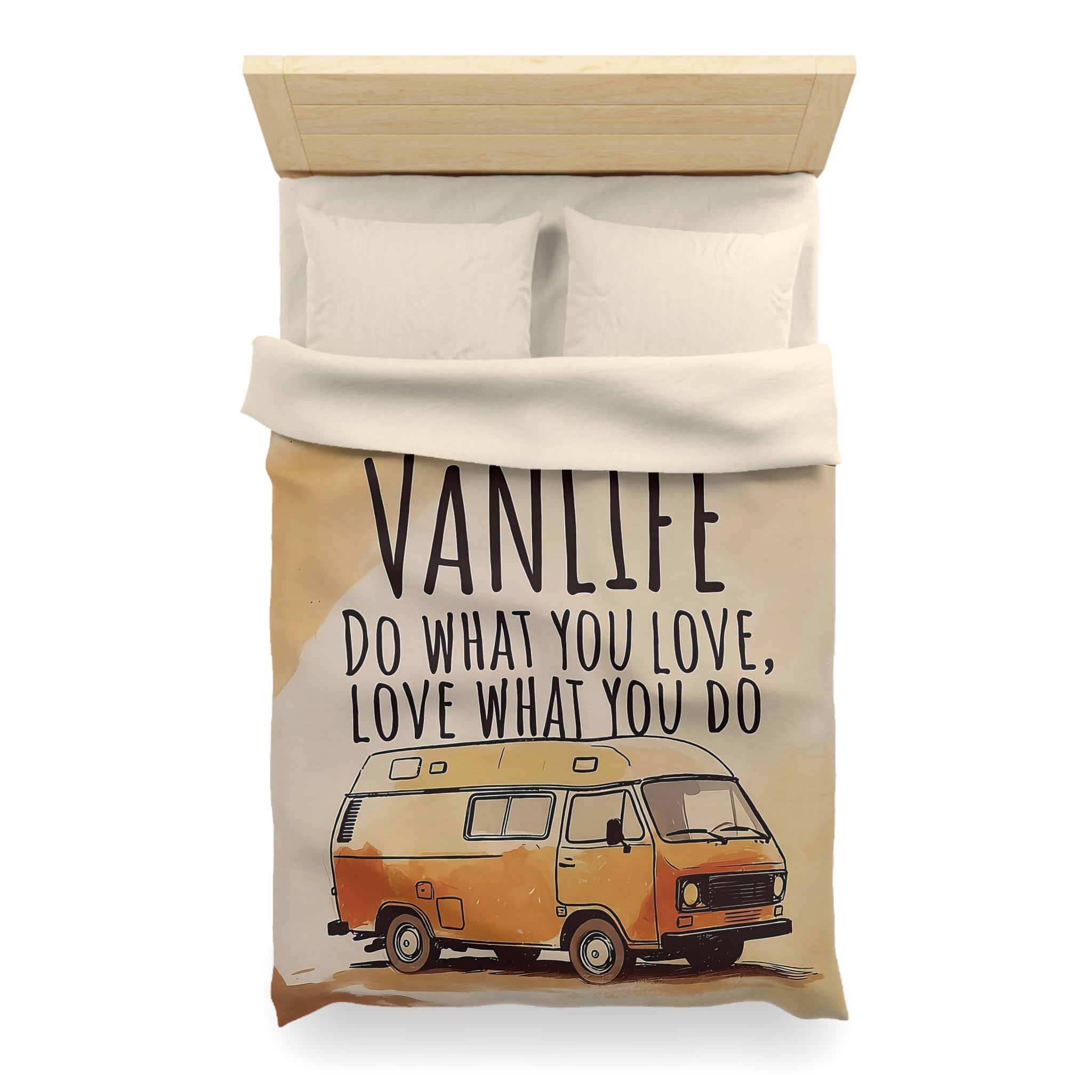 Duvet Cover – "Do What You Love, Love What You Do" Camper Comforter