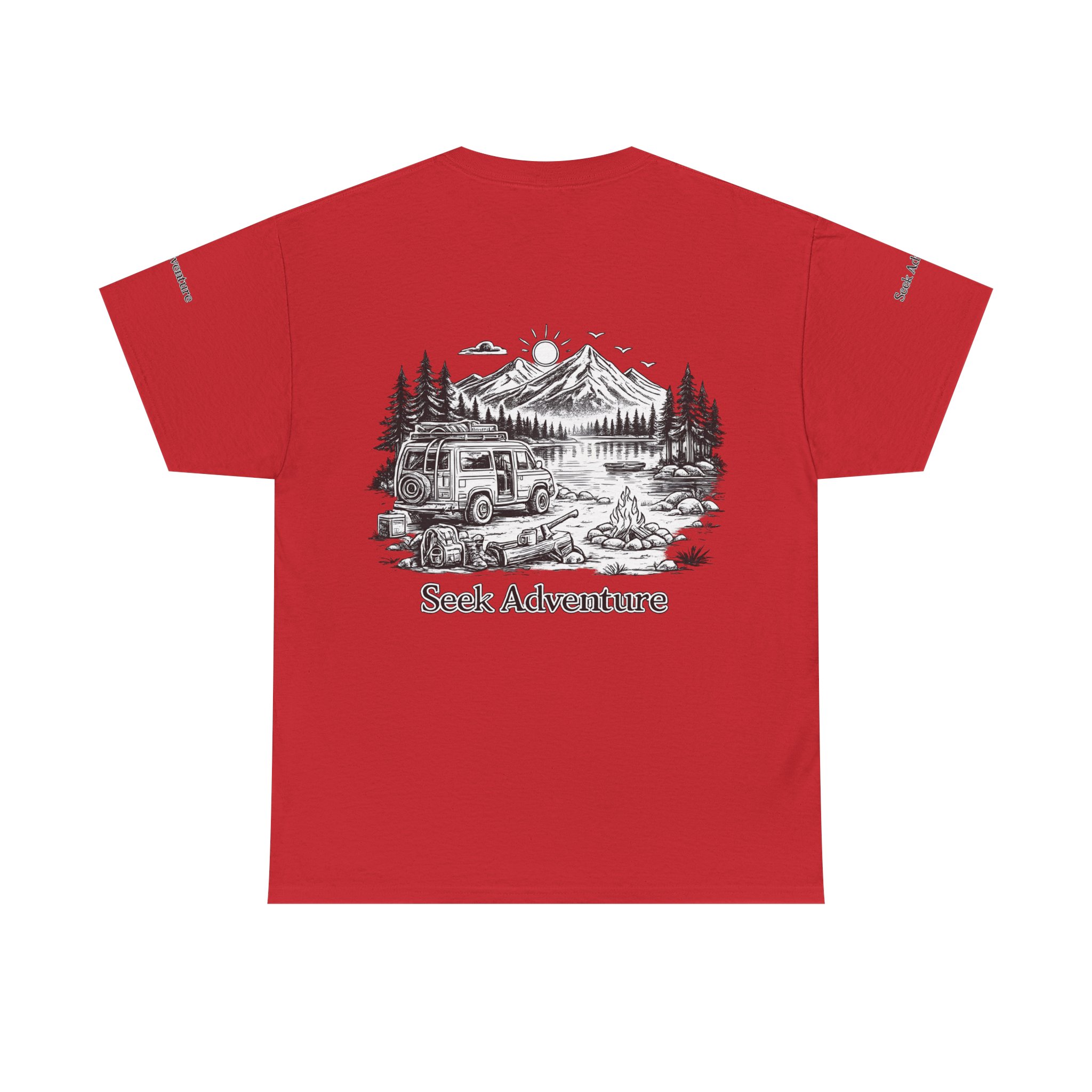 6332566693924550414_2048.jpeg Unisex Heavy Cotton Tee — "Seek Adventure" Design Minimal-Line