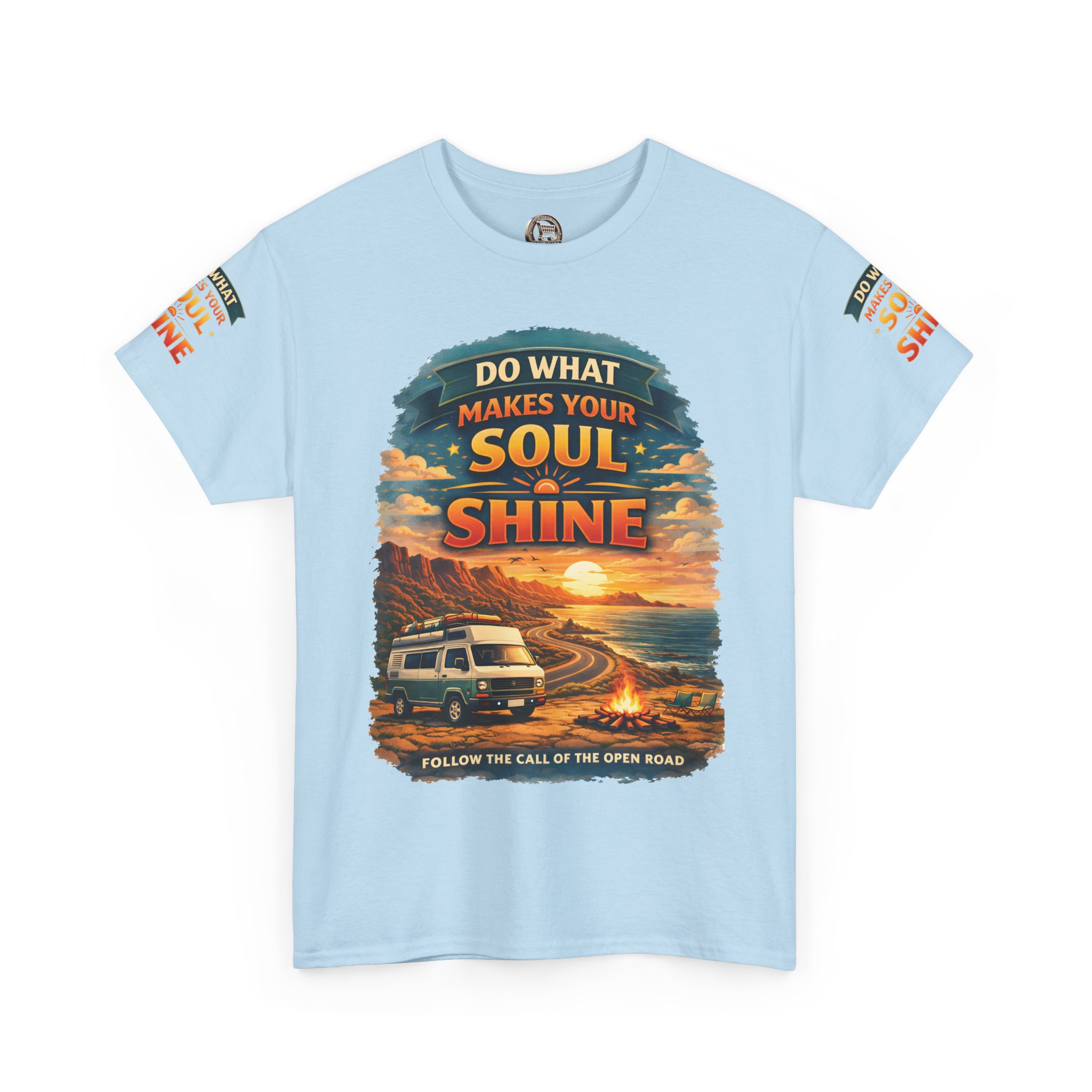Unisex Heavy Cotton Tee — "Do What Makes Your Soul Shine" Design Scenic-Line