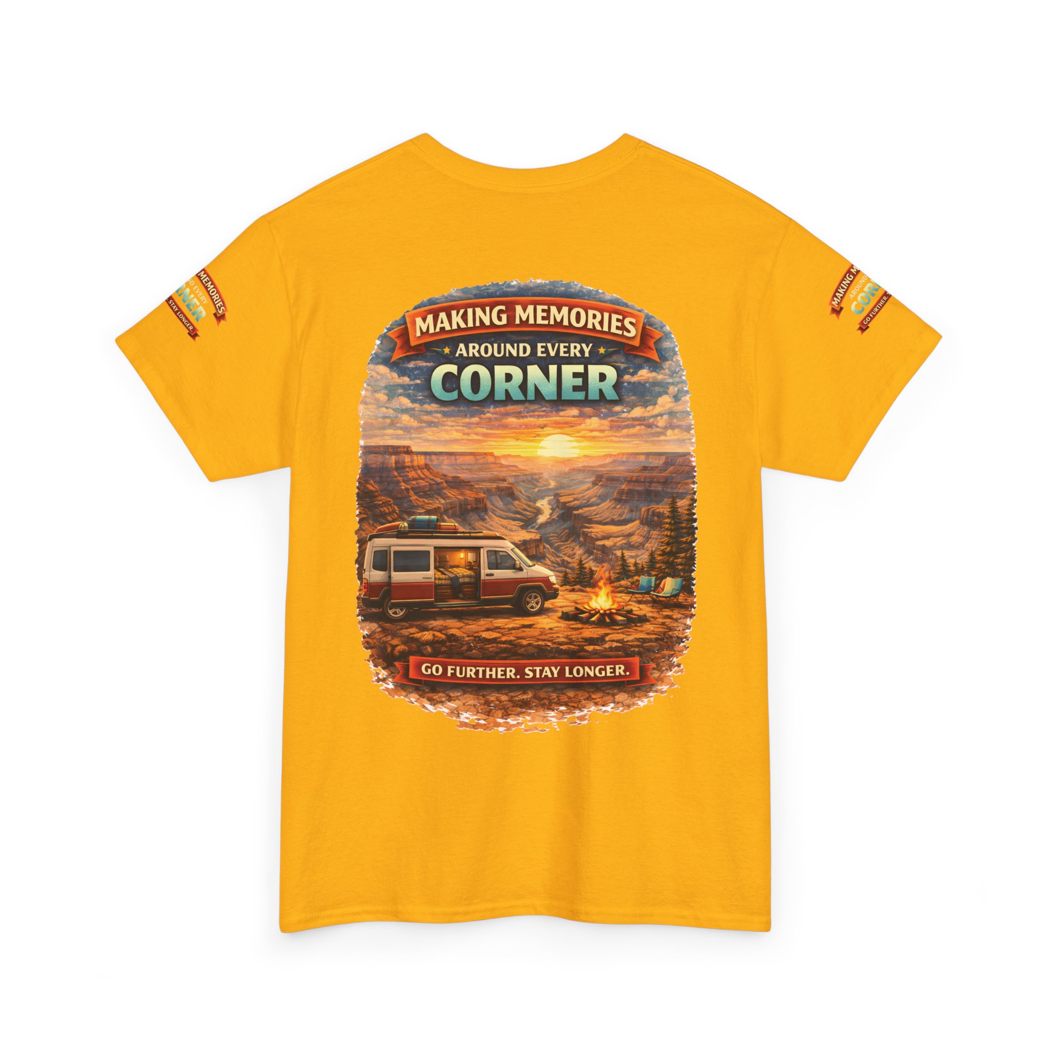 Unisex Heavy Cotton Tee — "Making Memories" Design Scenic-Line