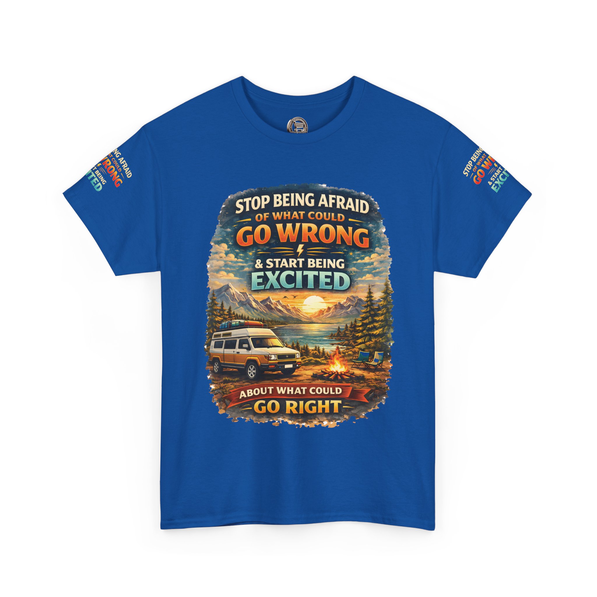 635195473987459291_2048.jpeg Unisex Heavy Cotton Tee — "Stop Being Afraid Of What Could Go Wrong" Design Scenic-Line