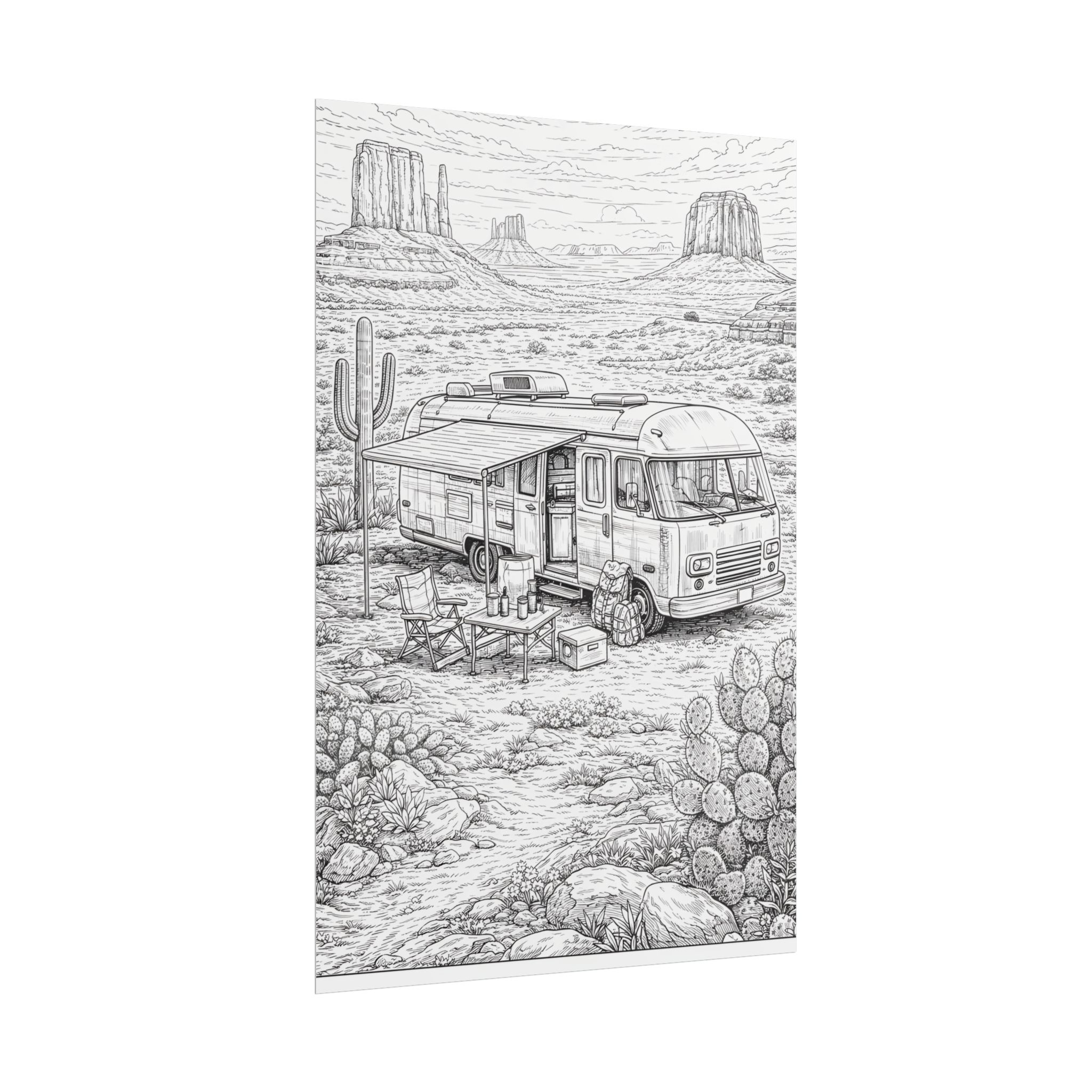 6357148658485100742_2048-1.jpeg Campervan Poster — Vintage RV Camping Landscape Wall Art