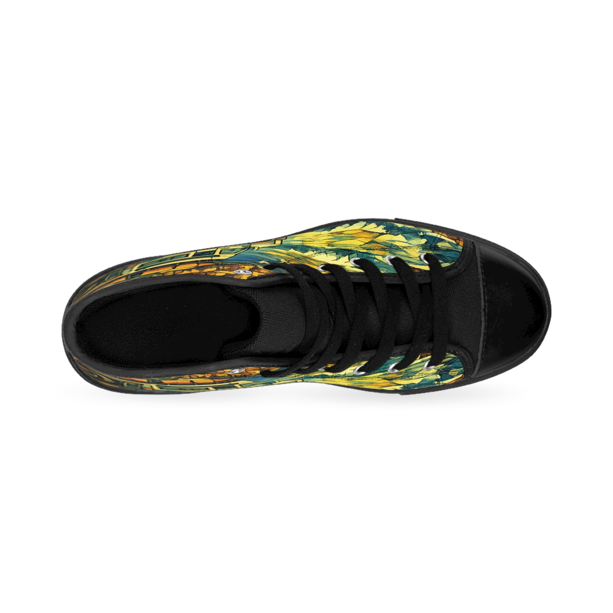Women's Classic Sneakers – Camper Van Print (Cubic-Line)