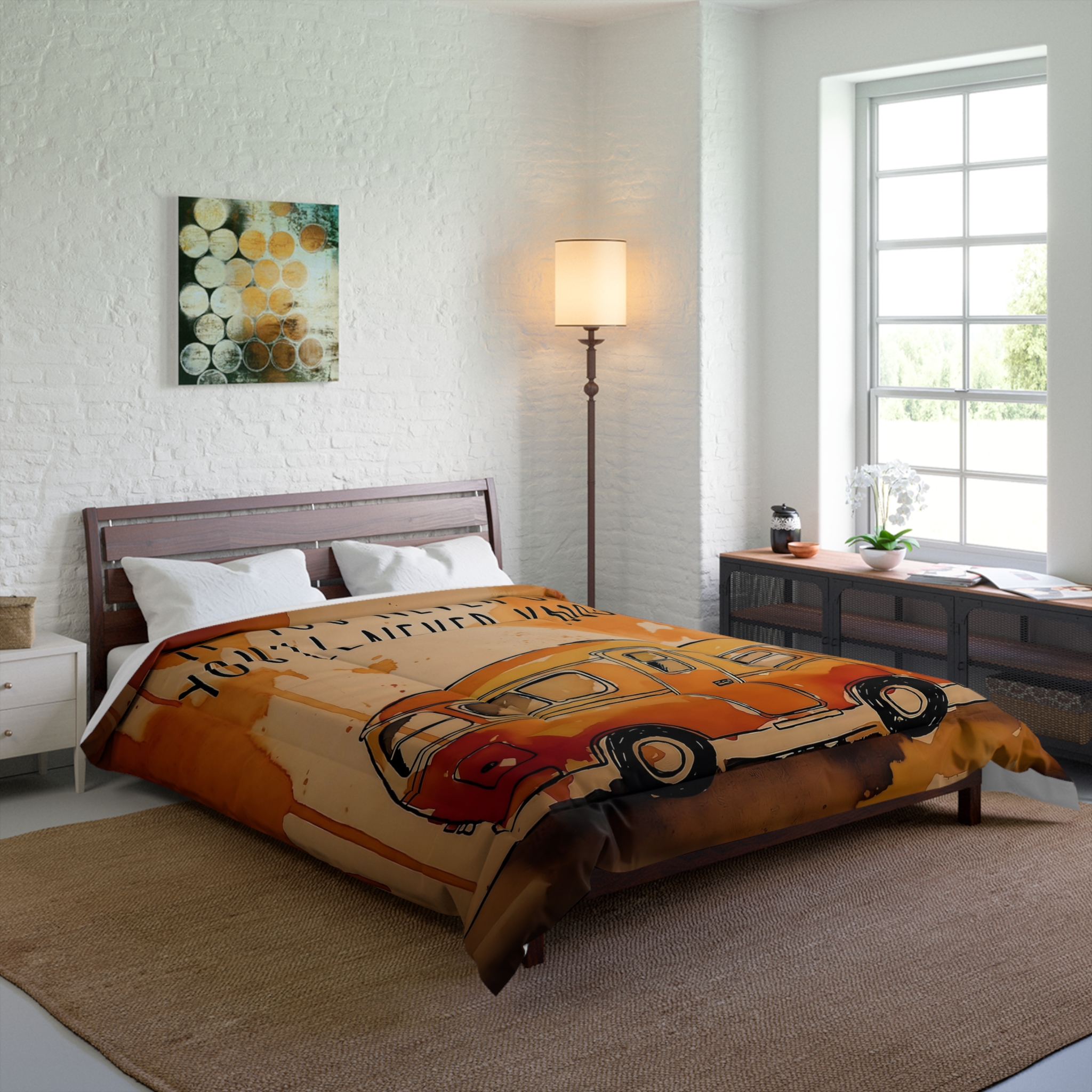 Comforter – "If You Never Go, You'll Never Know" Boho Travel Bedding