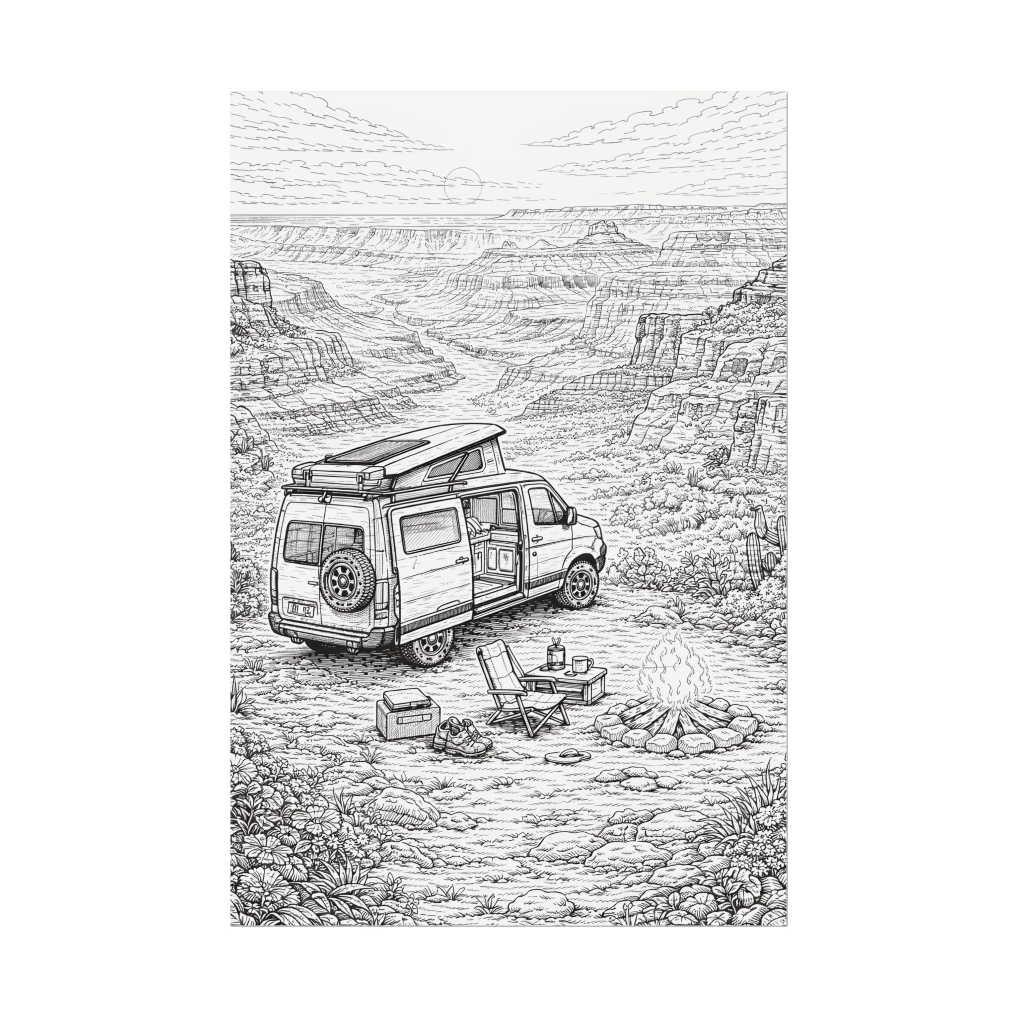 6385479761834354529_2048-1.jpeg Campervan Poster — Vintage RV Camping Landscape Wall Art