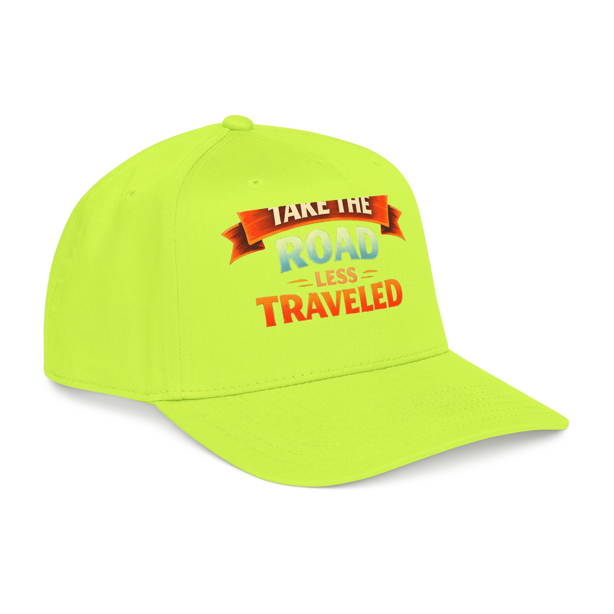 Baseball Cap - "Take The Road Less Traveled" Design Scenic-Line