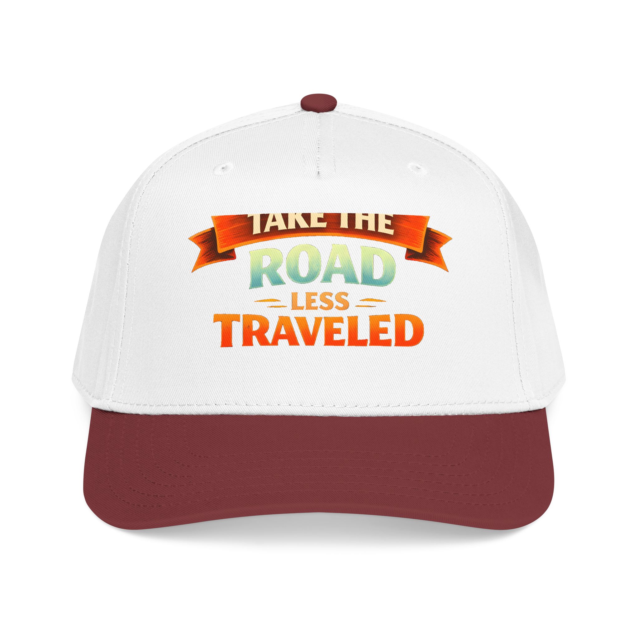 Baseball Cap - "Take The Road Less Traveled" Design Scenic-Line