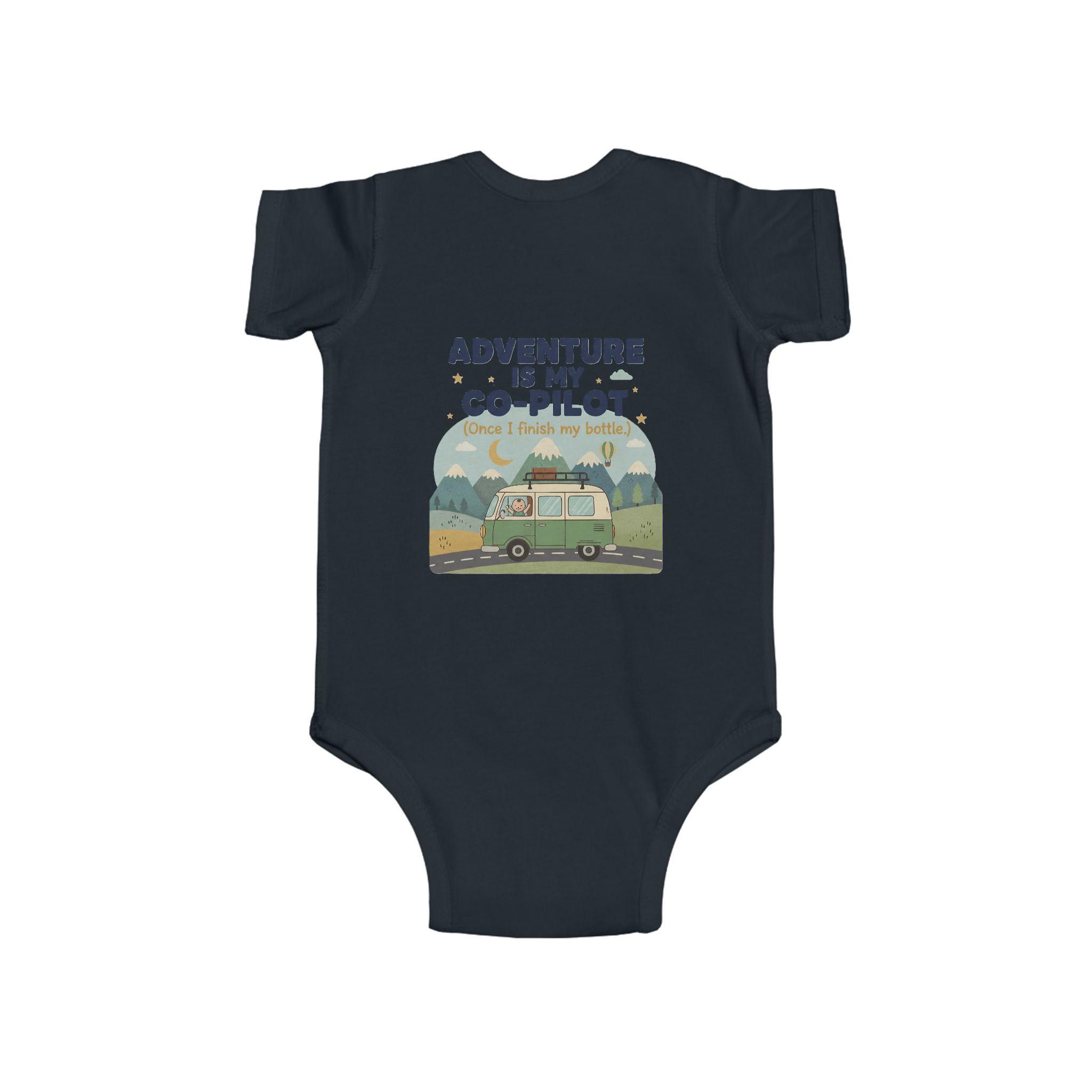 Infant Bodysuit — "Adventure Is My Co-Pilot" RV Baby Onesie