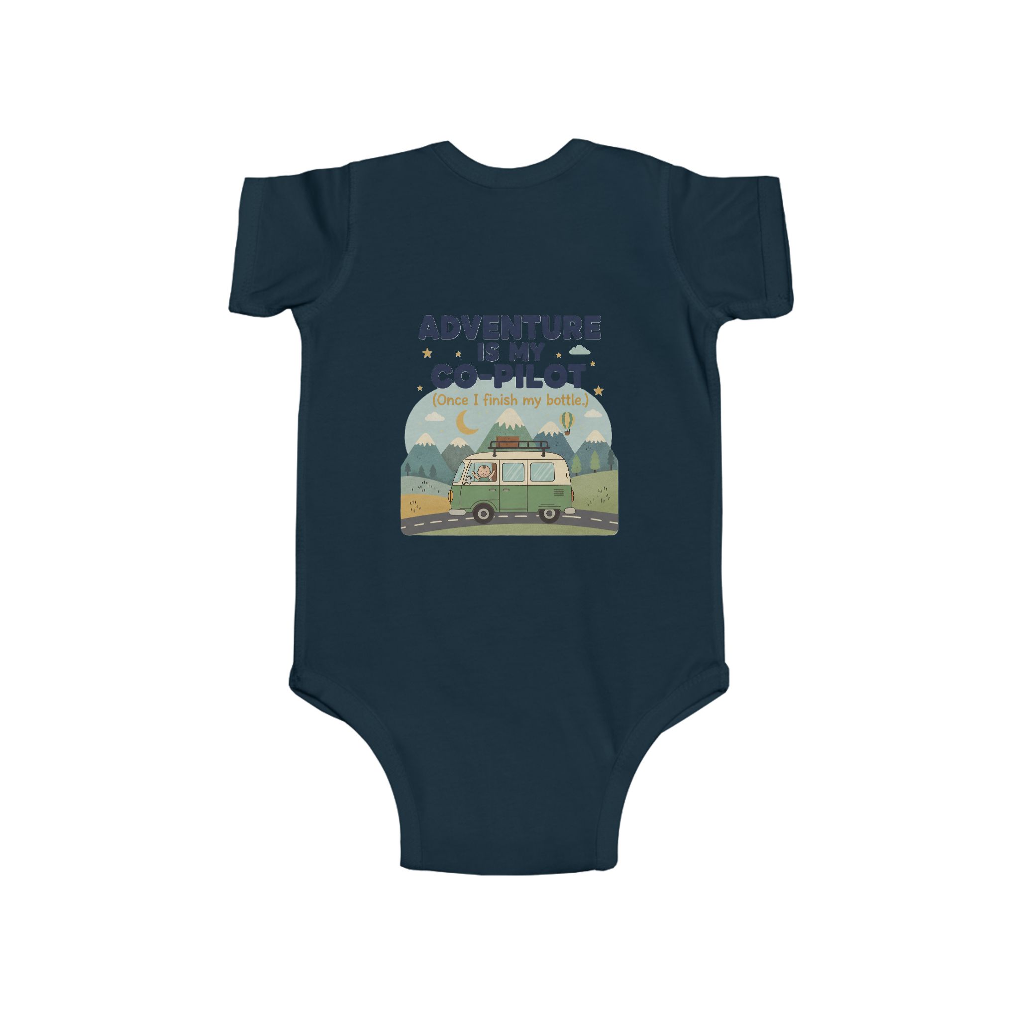 Infant Bodysuit — "Adventure Is My Co-Pilot" RV Baby Onesie