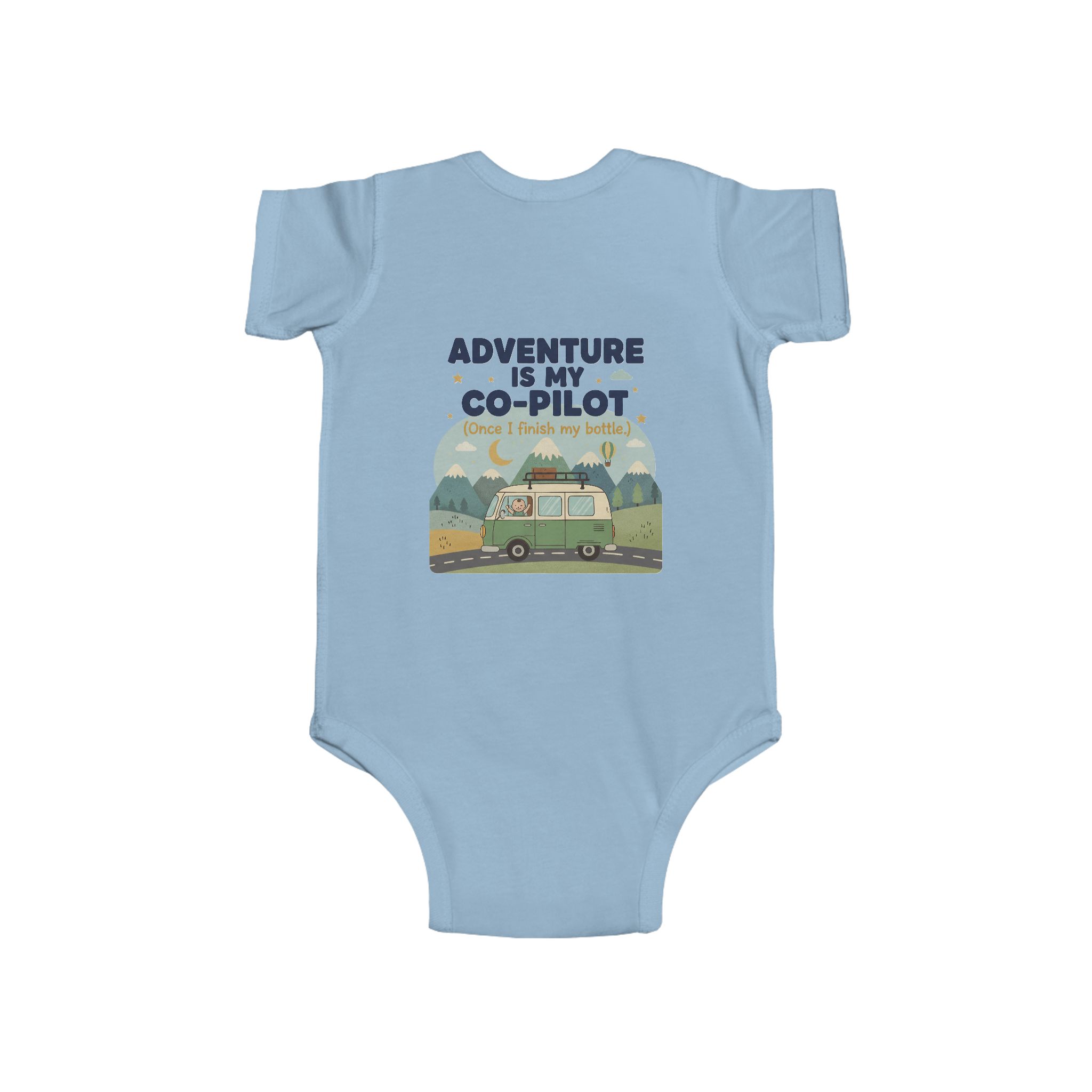 Infant Bodysuit — "Adventure Is My Co-Pilot" RV Baby Onesie