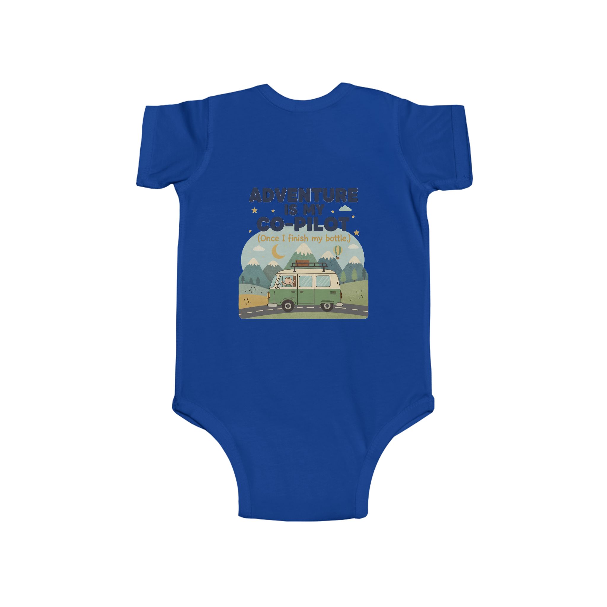 Infant Bodysuit — "Adventure Is My Co-Pilot" RV Baby Onesie
