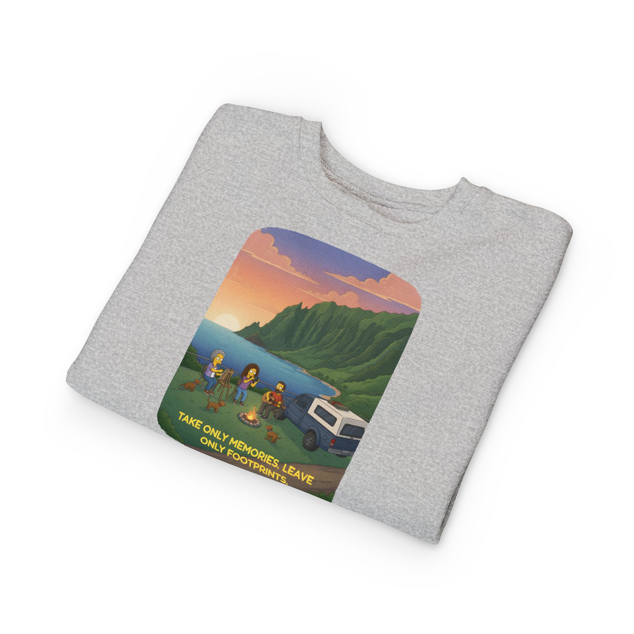 Toddler Sweatshirt - "Take Only Memories-Leave Only Footprints" (Design Sitcom-Line)