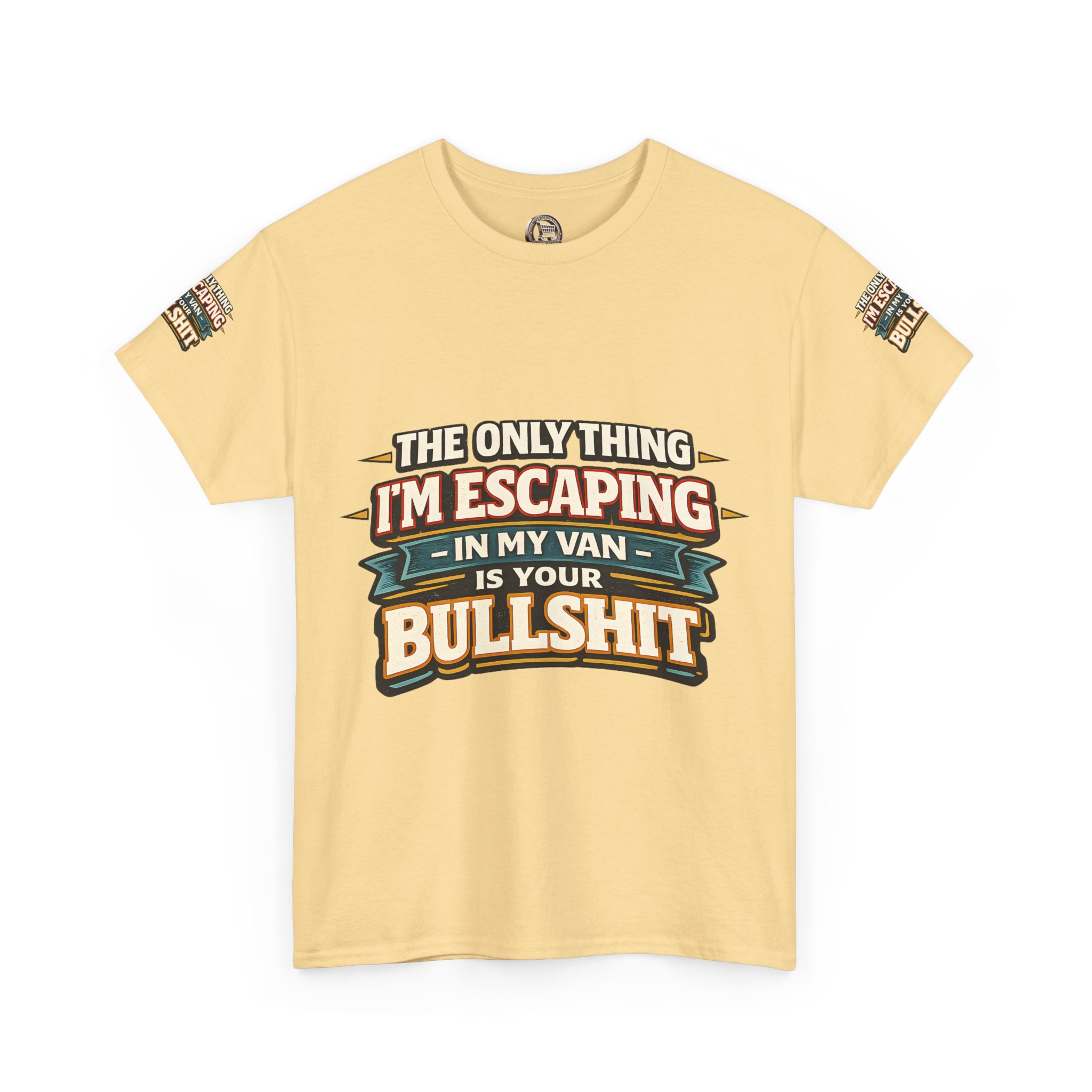 Unisex Heavy Cotton Tee — "The Only Thing I´m Escaping" Design F**K-Line
