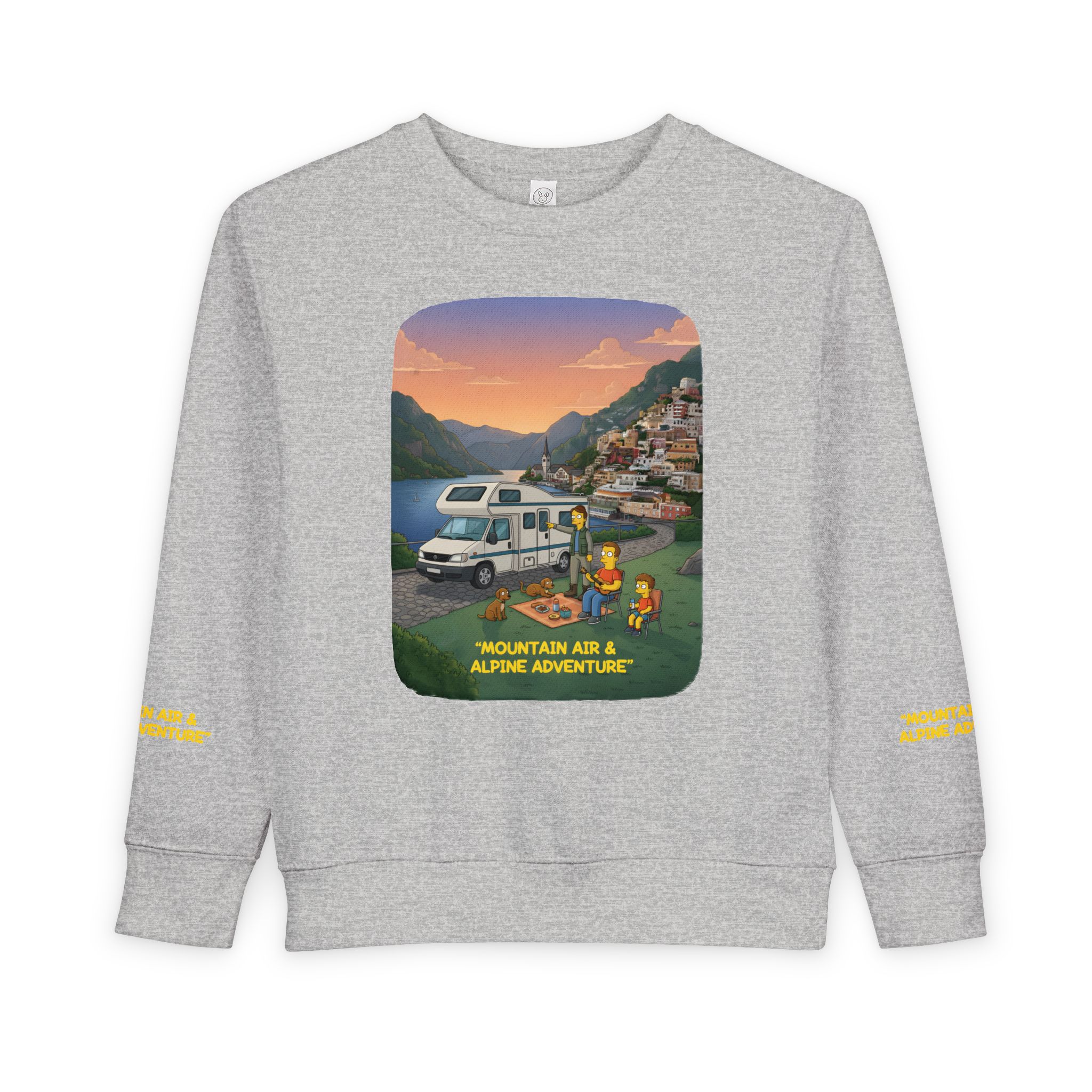 Toddler Sweatshirt - "Mountain Air-Alpine Adventure" (Design Sitcom-Line)