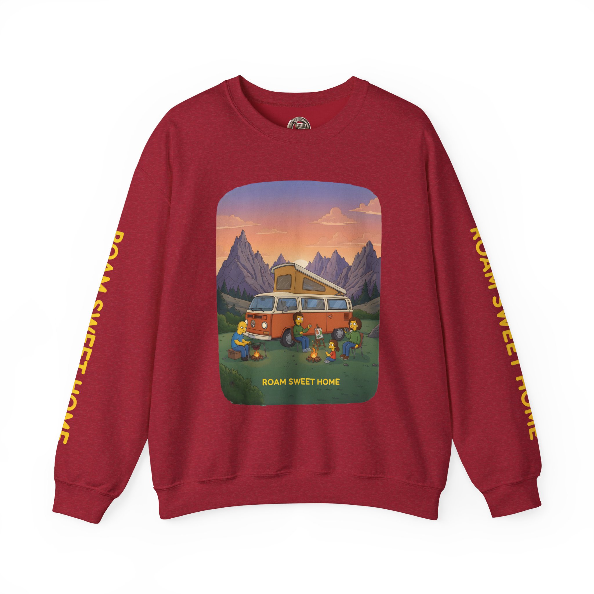 Unisex Heavy Blend™ Crewneck Sweatshirt — "Roam Sweet Home" Design Sitcom-Line